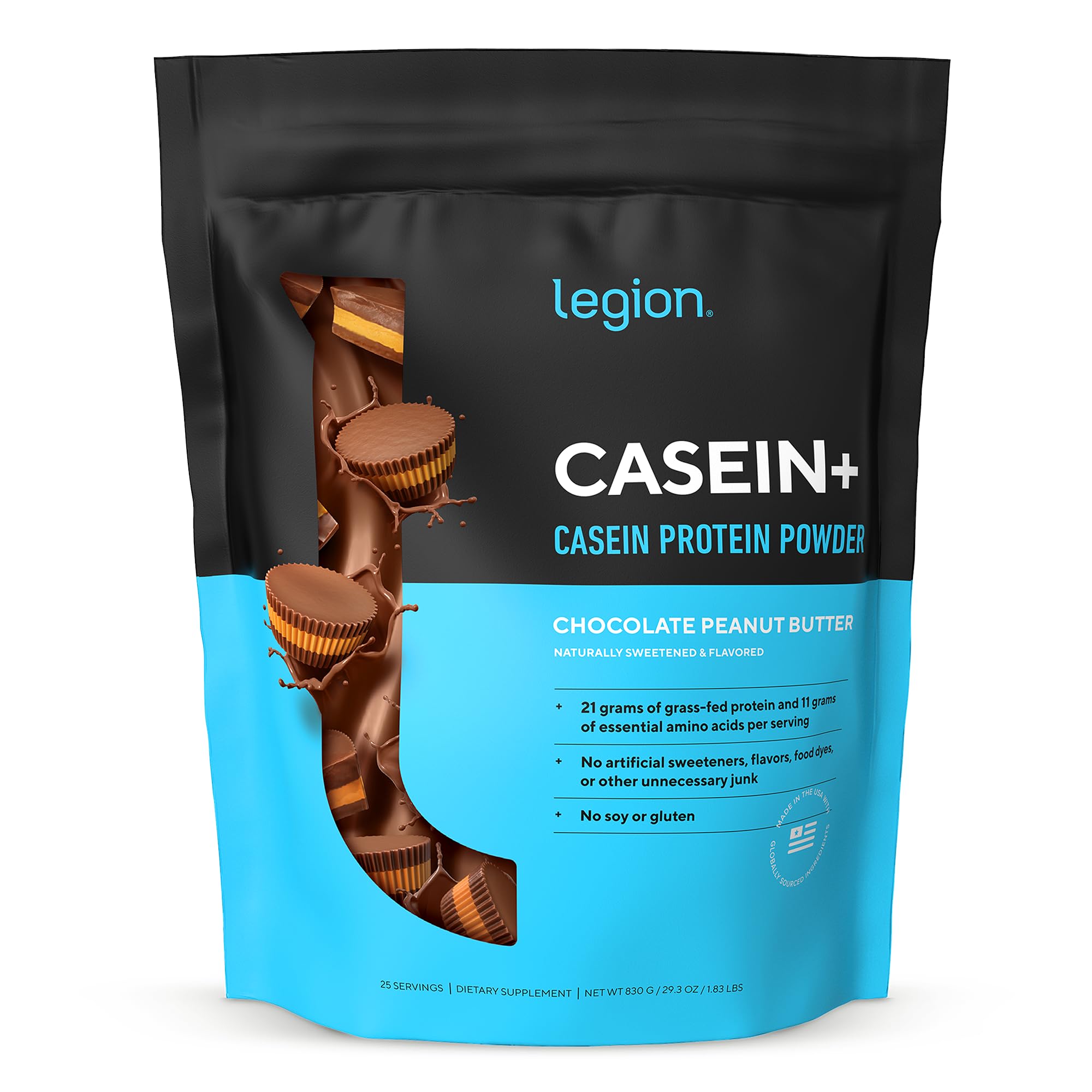 LEGION Casein+ Micellar Casein Protein Powder, Dutch Chocolate, Grass-Fed — Amazon image 7