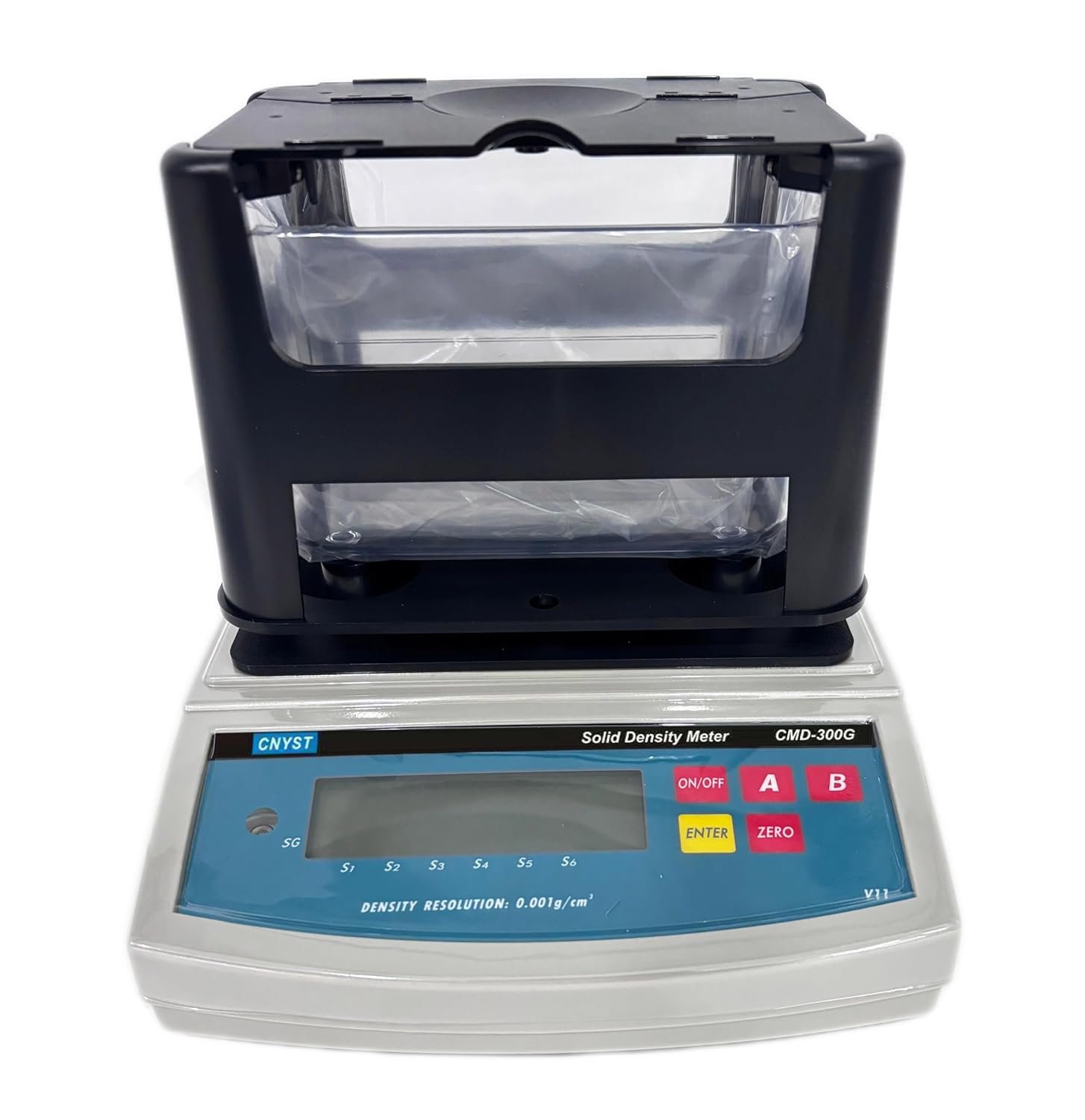 Digital Solid Densimeter Solids Densimeter with Printer Measuring Range 0.001—99.999g/cm3 Maximum Weight 300g Minimum Weight 0.005g RS-232C Interface Solution Compensation Function