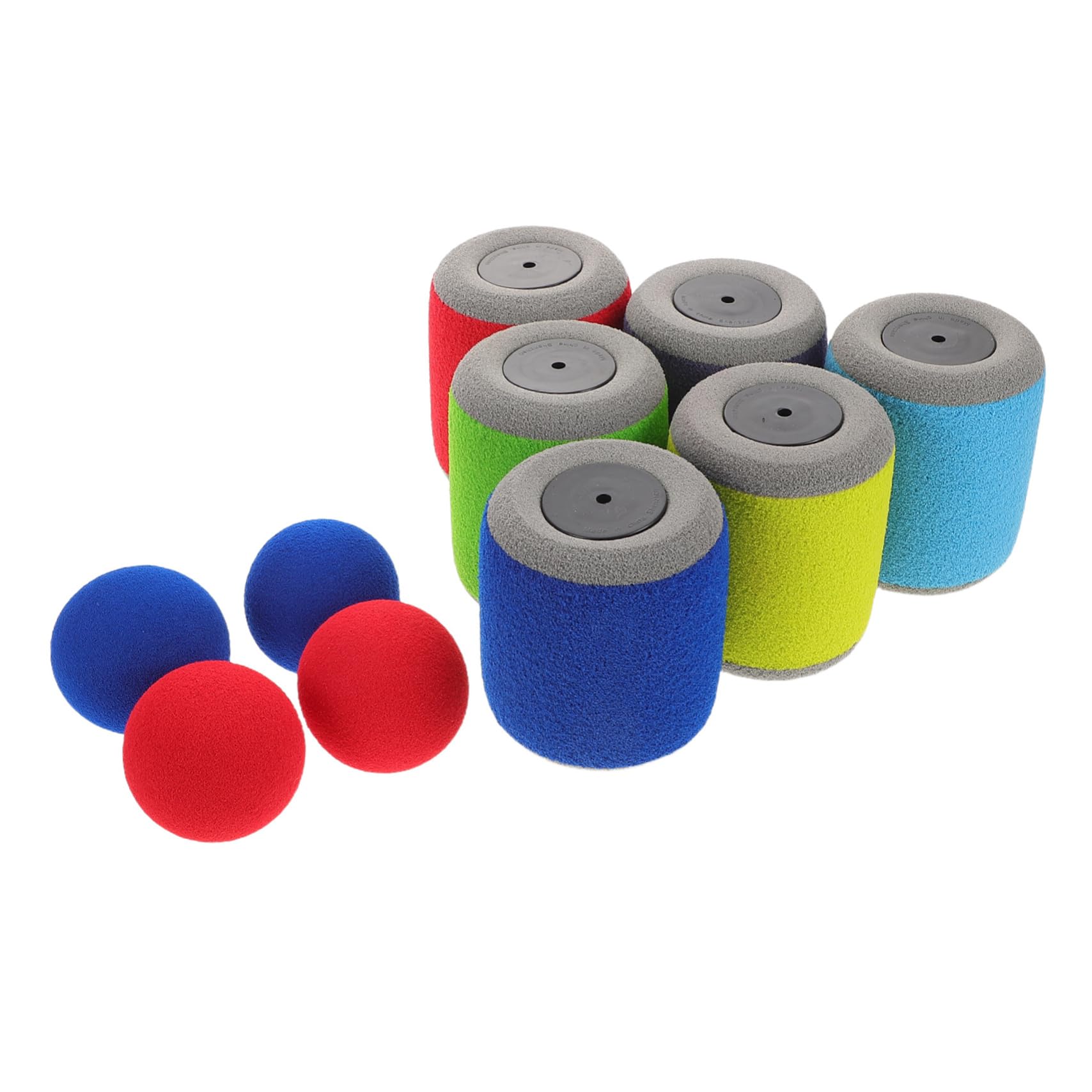 SUPVOX Giocattolo Da Esterno Per Ragazzo Di Palline Set Di Giochi Include Lattina Di Plastica e Piccole Palle Di Schiuma Attività All Per Ragazzo e Giochi Da