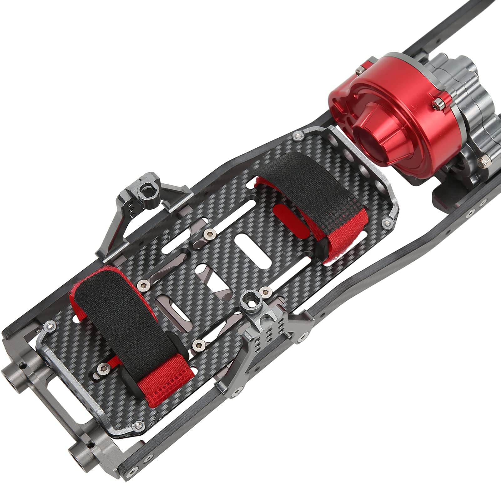 Zespół Belki Ramy z Rozstawem Osi 313 Mm, zespół Włókna Węglowego ze Stopu Aluminium, Uszczelnionej Skrzyni Biegów do Samochodu Gąsienicowego Axial SCX10 1 10 RC