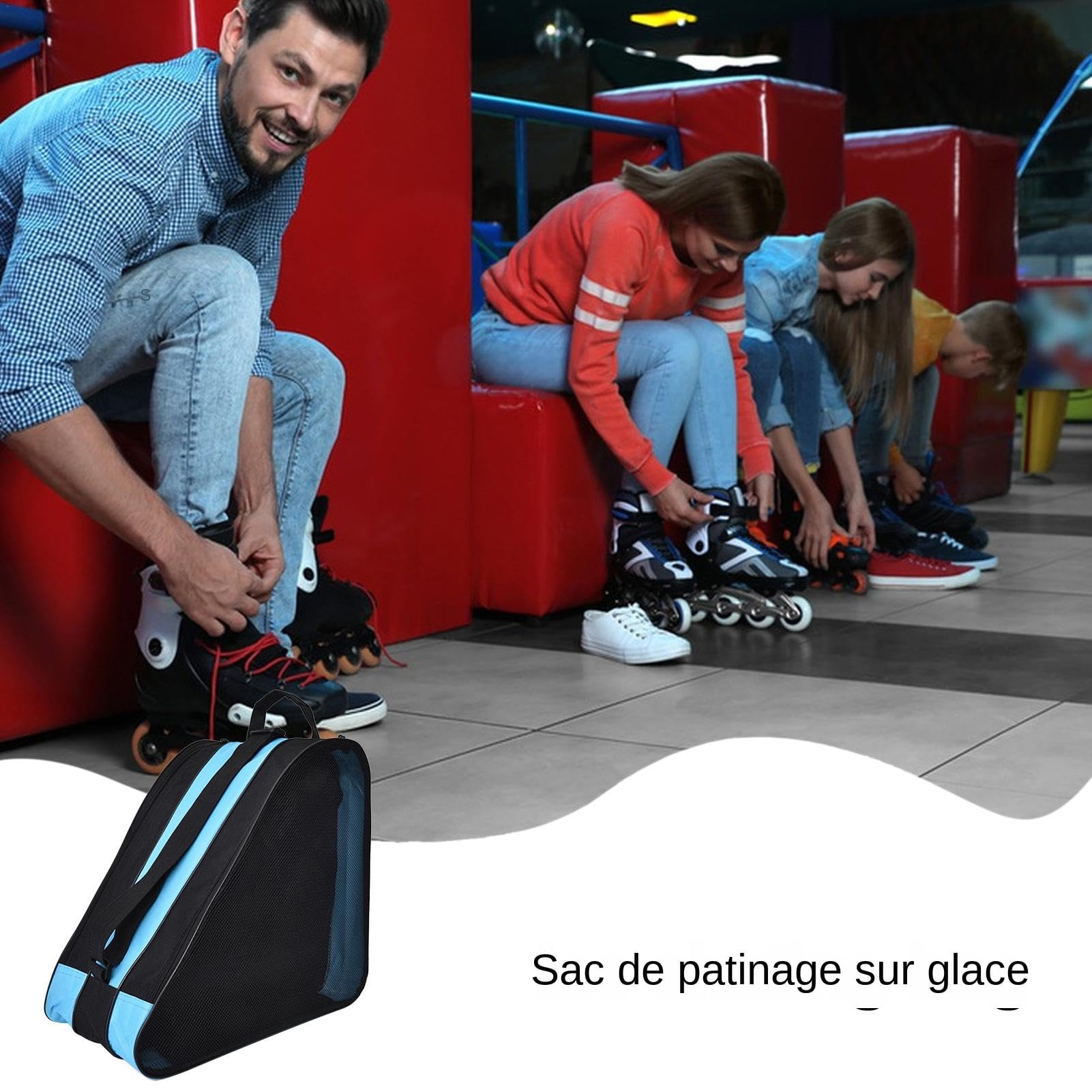 Sac Patins à Glace Sac De Transport Pour Patins Sac Triangle