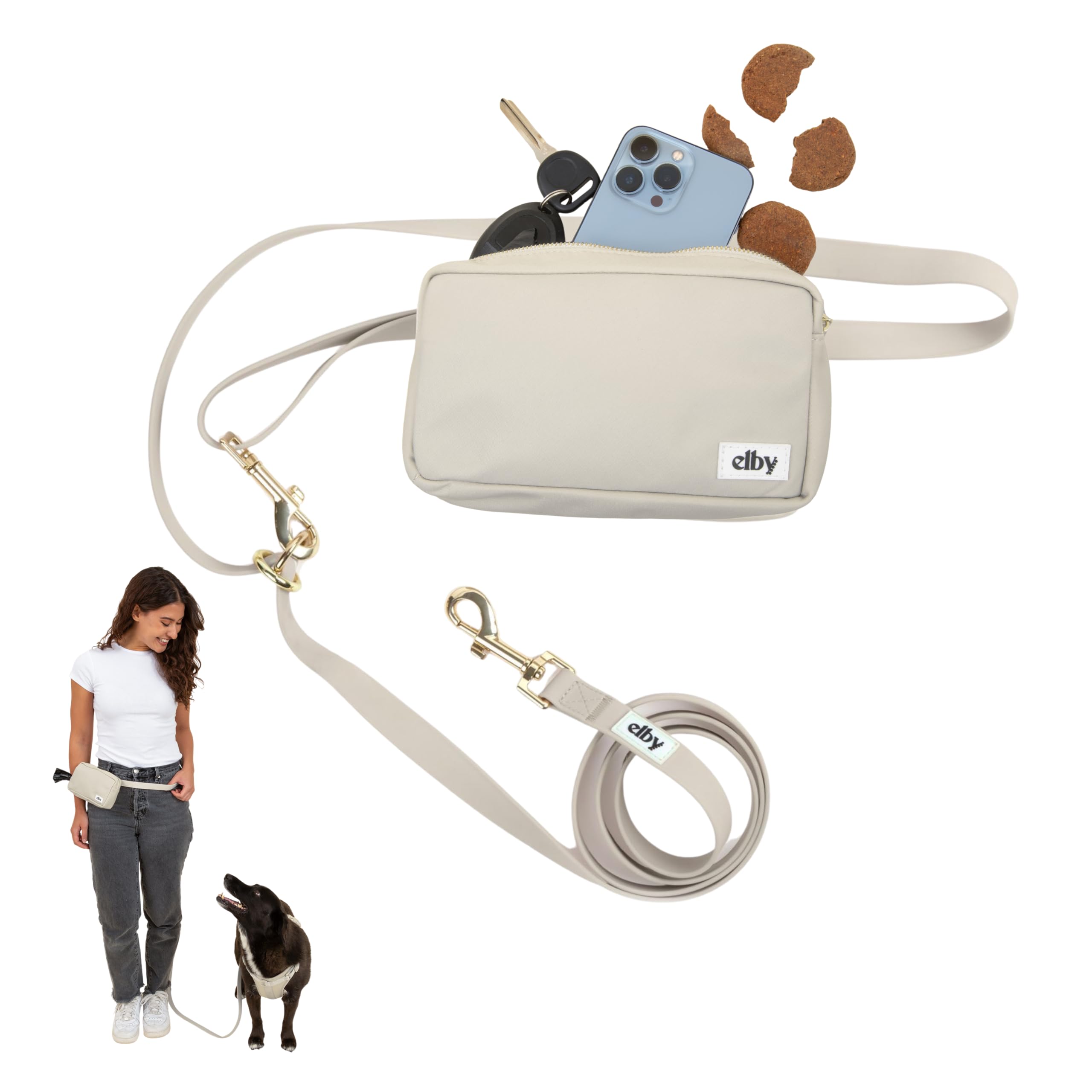 Amazon.com : Hands Free Dog Leash with Treat Pouch - Waterproof