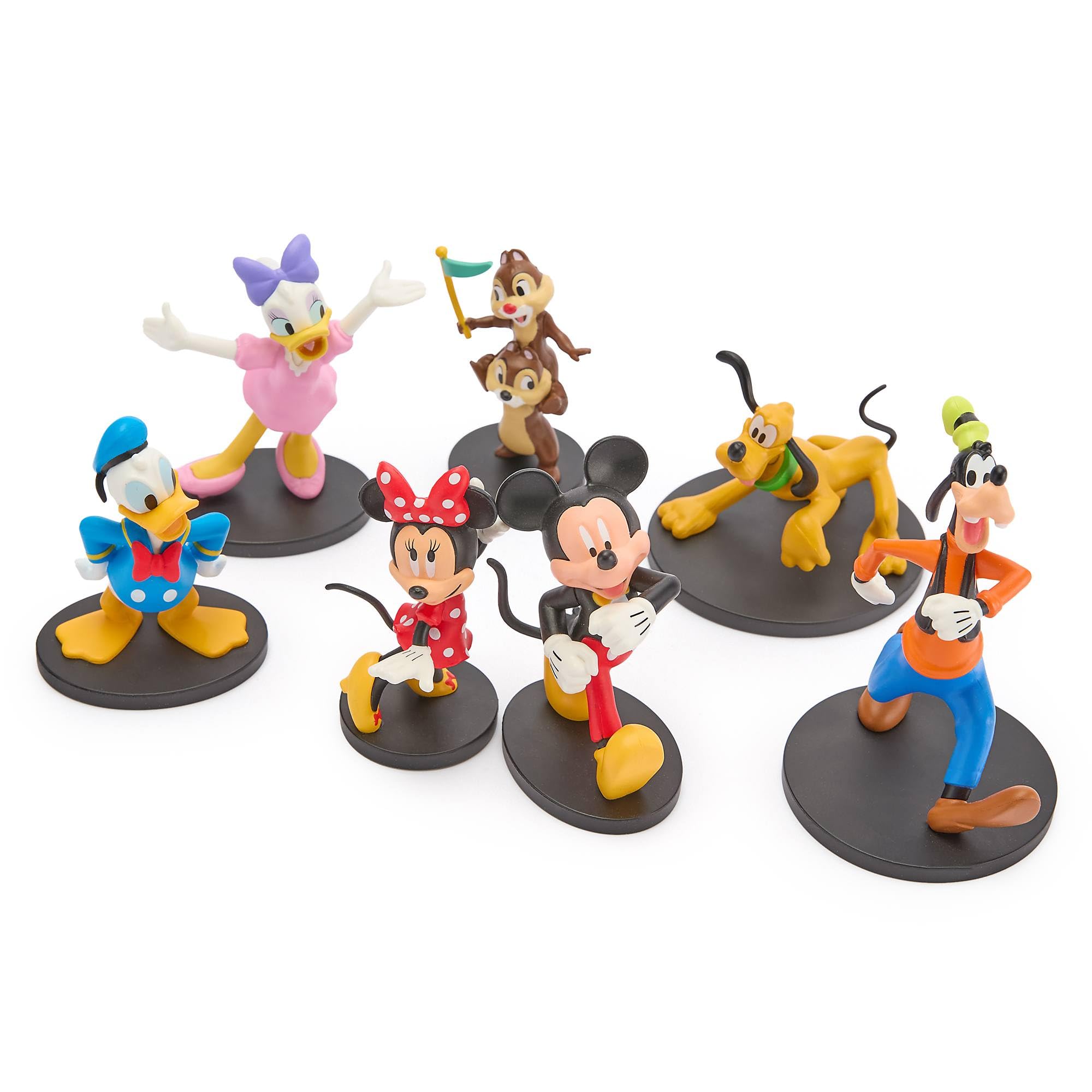 Disney Store Official – Myszka Miki i przyjaciele – zestaw figurek – klasyczne figurki z postaciami – z Micky, Minnie, Goofy, Pluton, Donald, Daisy oraz Chip i Chap