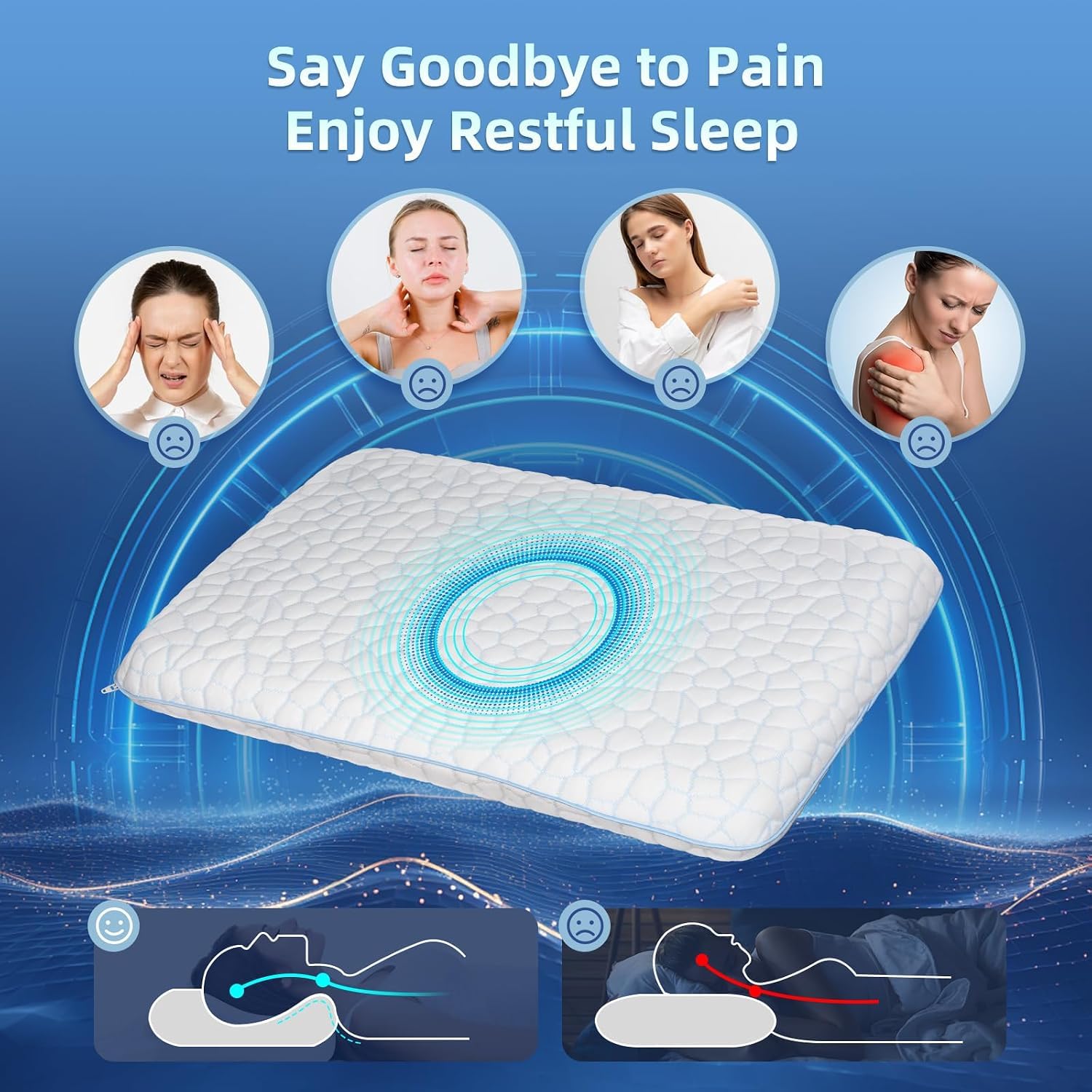 Photo 1 of SUPA MODERN Ultra Slim Memory Foam Pillow