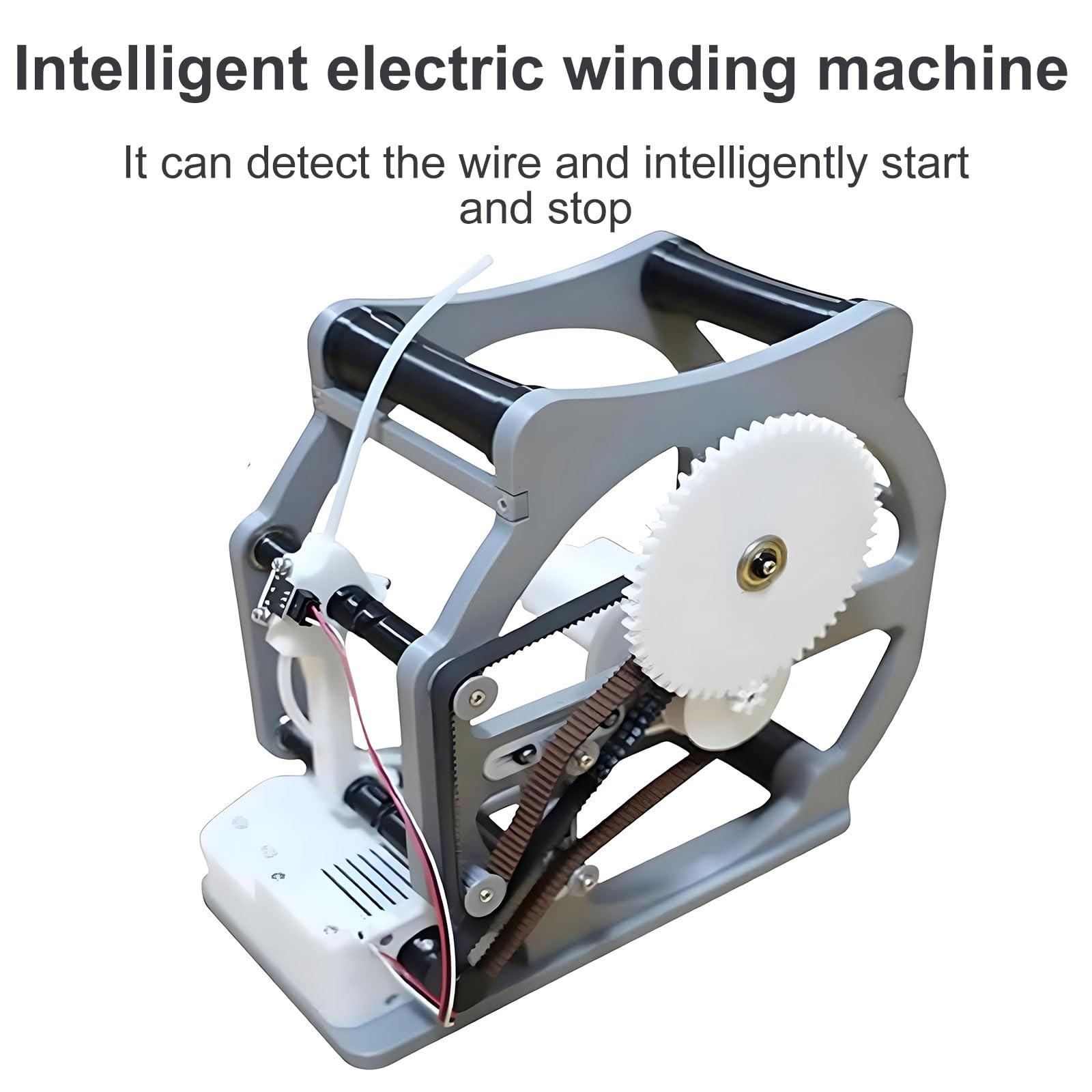 Elektrischer Spulenaufwickler, 3D-Drucker-Filament-Respooler, Auto-Stop, wenn voll, einfacher Rollenwechsel, für PLA-ABS-Filament, Nähgarn