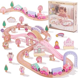 Holzeisenbahn-Set Prinzessin, rosa