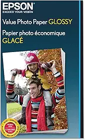Epson Papel fotográfico brilhante, 10 x 15 cm, 100 folhas (S400034)