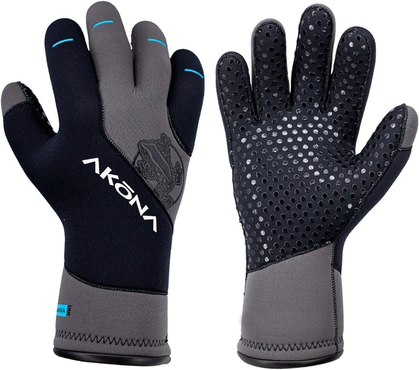 AKONA Antigua 5mm Gloves with Polyurethane Palms for Tremendous Grip