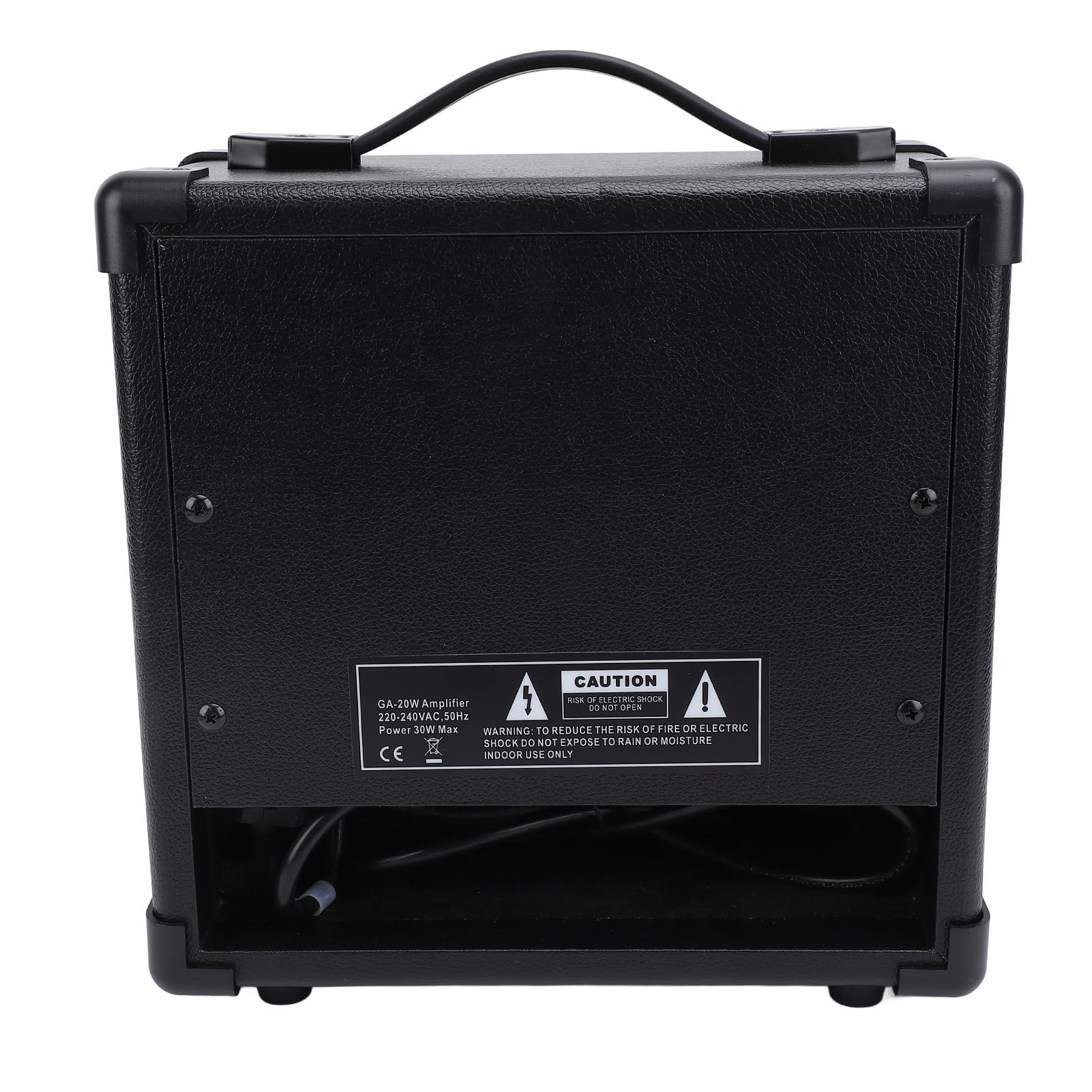 Alomejor Amplificatore per Chitarra Elettrica, Amplificatore Portatile da | Costruzione in ABS e Acero, Input da 1/4", Controlli Bassi/alti, 40Hz-20KHz