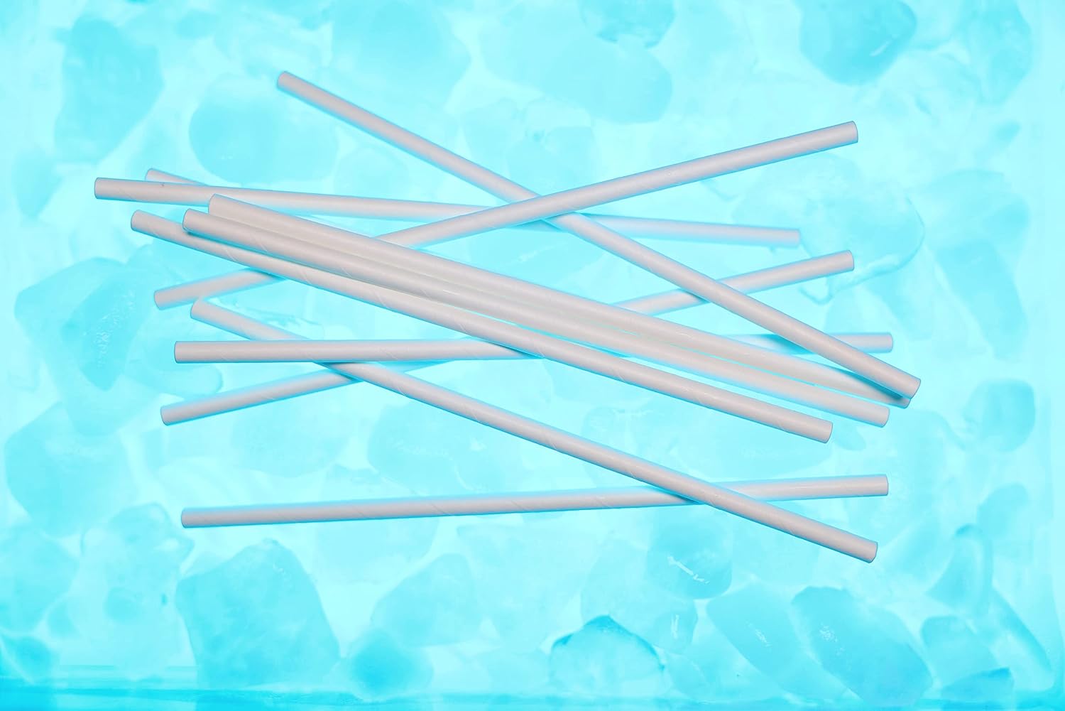 Dailinece Paper Straws Drinking & Party Supplies Eco-Friendly Biodegradable Dye-Free Assorted Multi Colors (100 Counts, White)