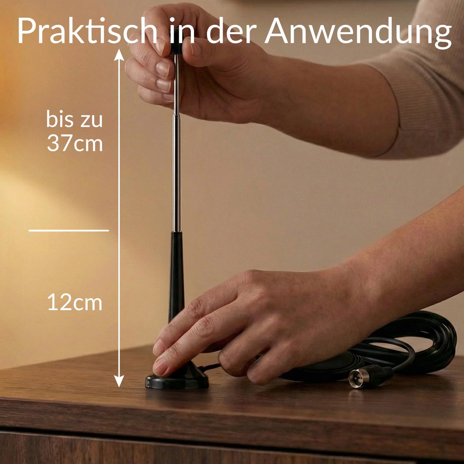 Opticum Nytrobox X DVB-T2 Receiver mit PVR Aufnahmefunktion und DVB-T Antenne Set HDMI SCART USB