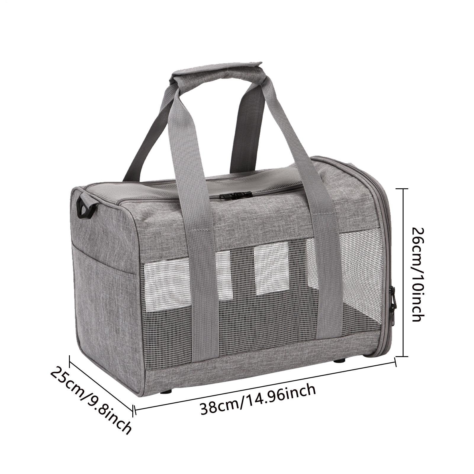 Transportín para perros, portátil con asa y – para cachorros y perros pequeños – Para cachorros y gatos de talla pequeña mediana casa viaje coche camping picnic paseo