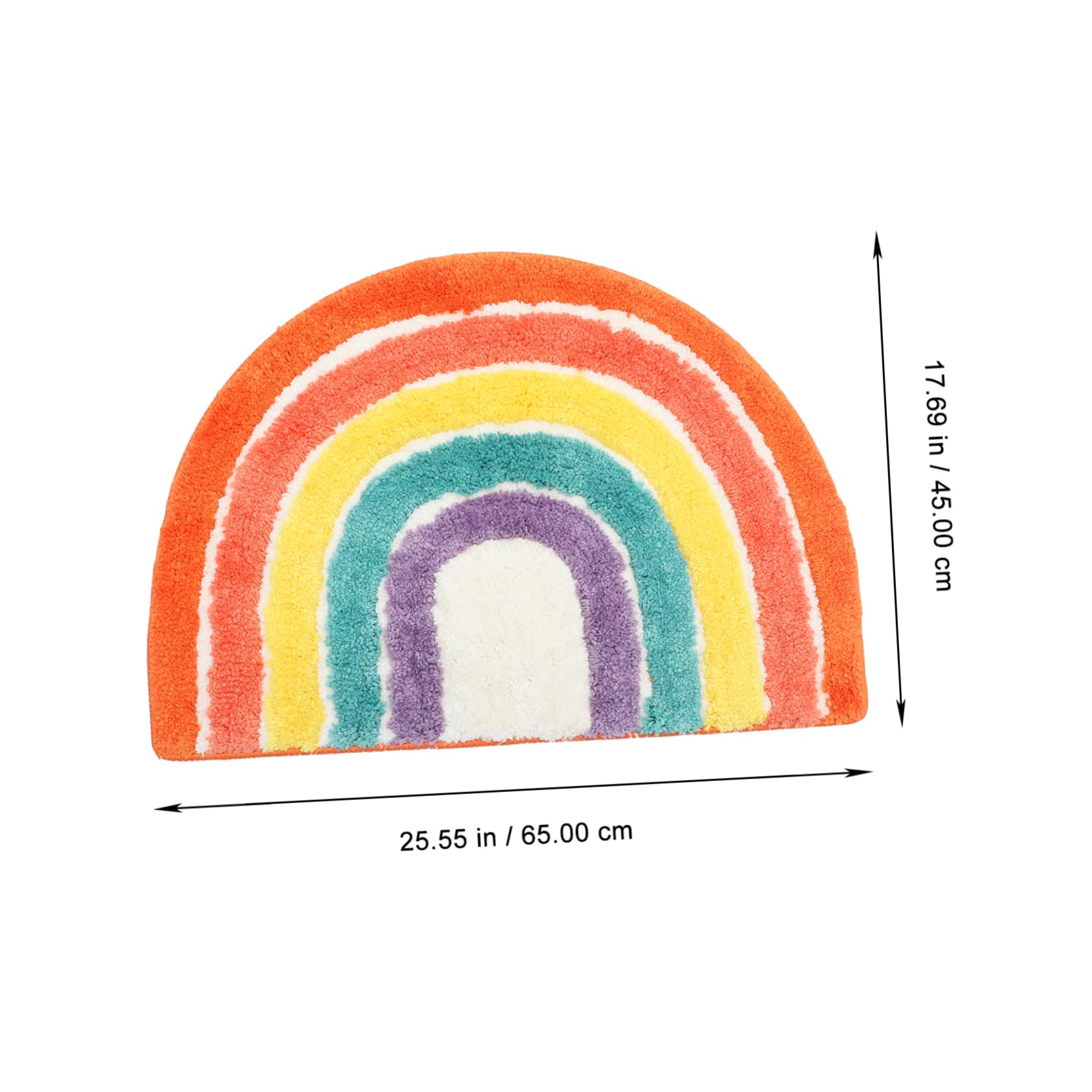 Toddmomy Katzenstreumatte Rutschfeste Unterseite Größenvielfalt Katzenpflege Streuaufnahme Reinigungshäufigkeit Komfortables Material Regenbogen Design Katzentoilette
