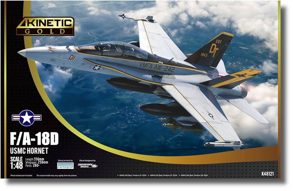 Kinetic - f/a-18d hornet 1/48 - kinetic k48121 : Amazon.it