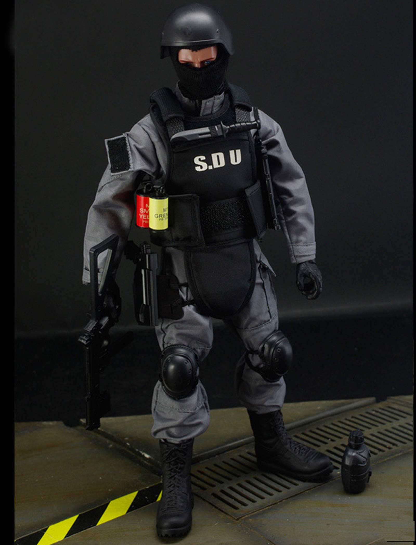 12 Inches Army Action Figures Playset, 1/6 Special Force SDU Flexible Soldier Action Figure with