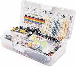 GOODCHI Electronic Entertainment Kit New Breadboard Set Electronic Components Starter Power Module DIY Kit for 830 Contact Breadboard R3 Component Package with Plastic Box