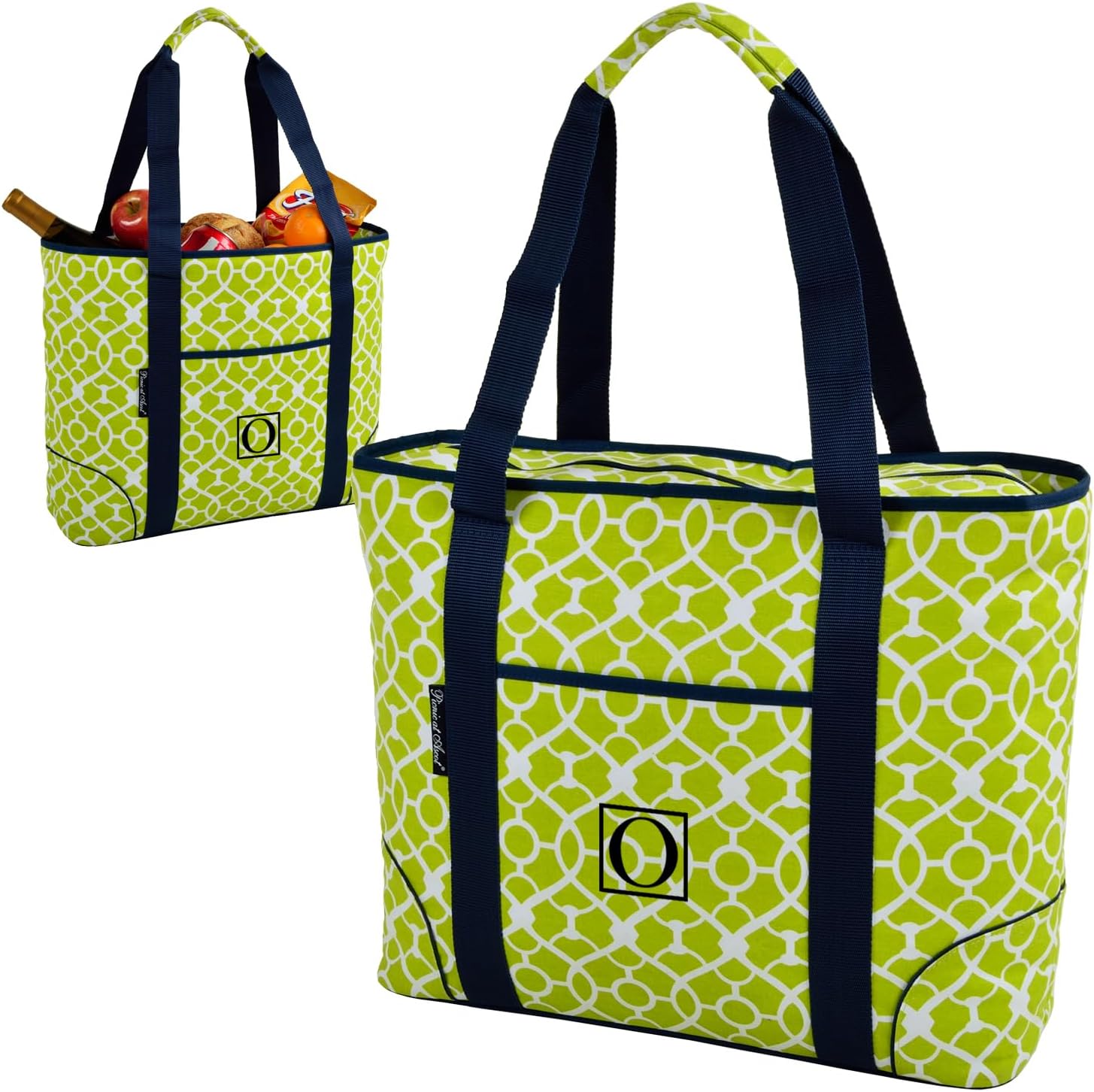 Picnic at Ascot Personalized Monogrammed Extra Large Insulated Cooler Bag - 30 Can Tote- Designed & Quality Approved in USA