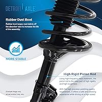 Vista 1897 de Detroit Axle - Kit de suspensión delantera de 10 piezas para Chevy Aveo Aveo5 Pontiac G3 Wave 2 Ready Struts Assembly 2 Enlaces de barra