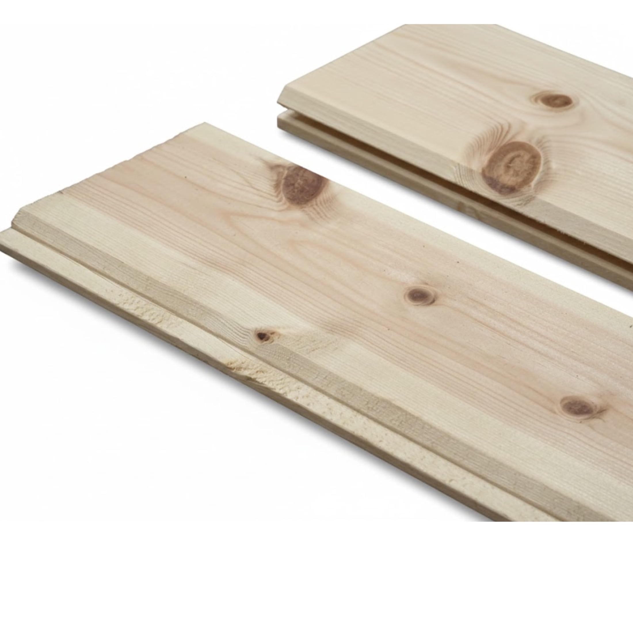 Matching V Joint Tongue & Groove Timber Cladding 19mmx100cm | Untreated Softwood for Interior Use | High-Quality Wood Cladding for Walls, Ceilings, and Interiors