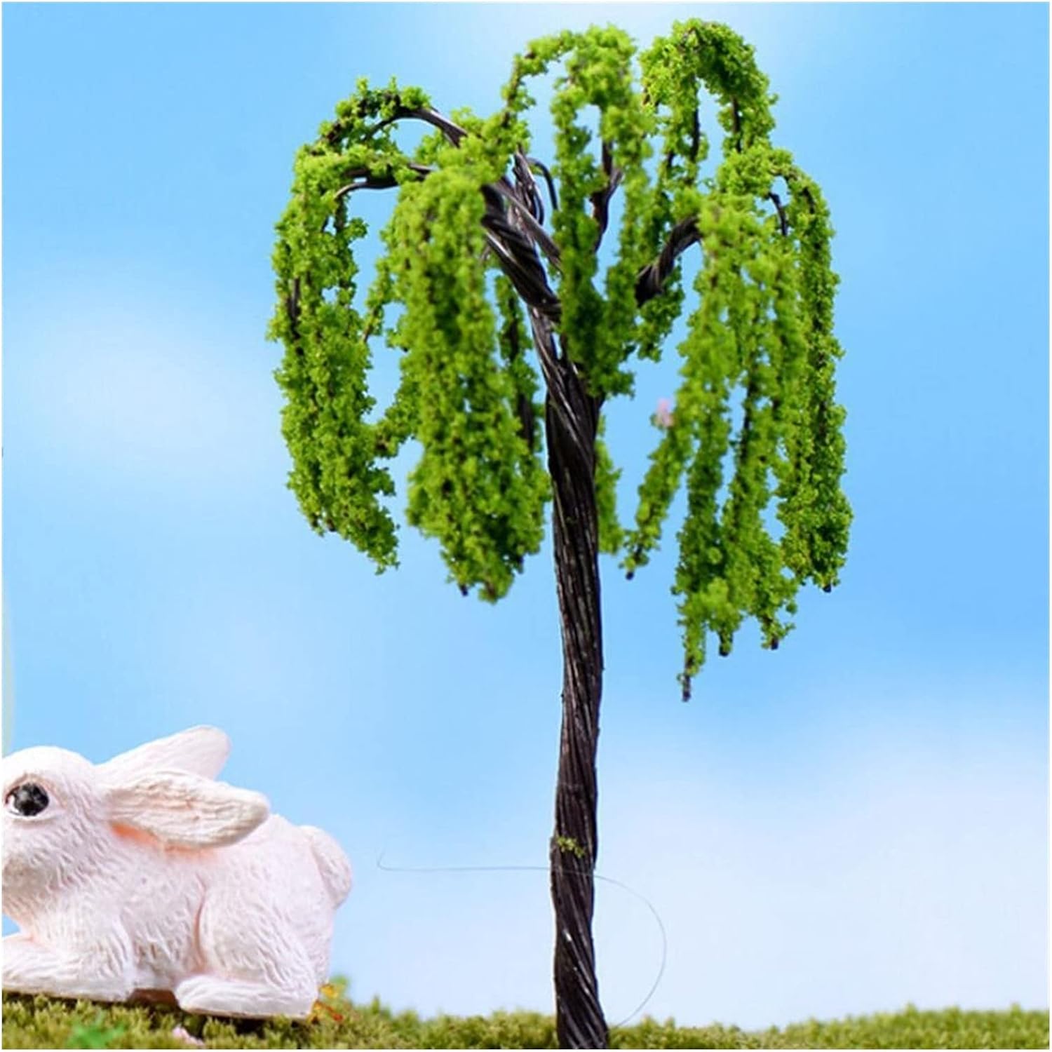10pcs Mini Tree Fairy Garden Decorations Miniatures Micro Landscape Resin Crafts Bonsai Figurine Garden Terrarium Accessories(4)