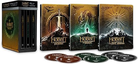 Lo Hobbit Trilogy Steelbook (4K Ultra HD) (6 Blu Ray)