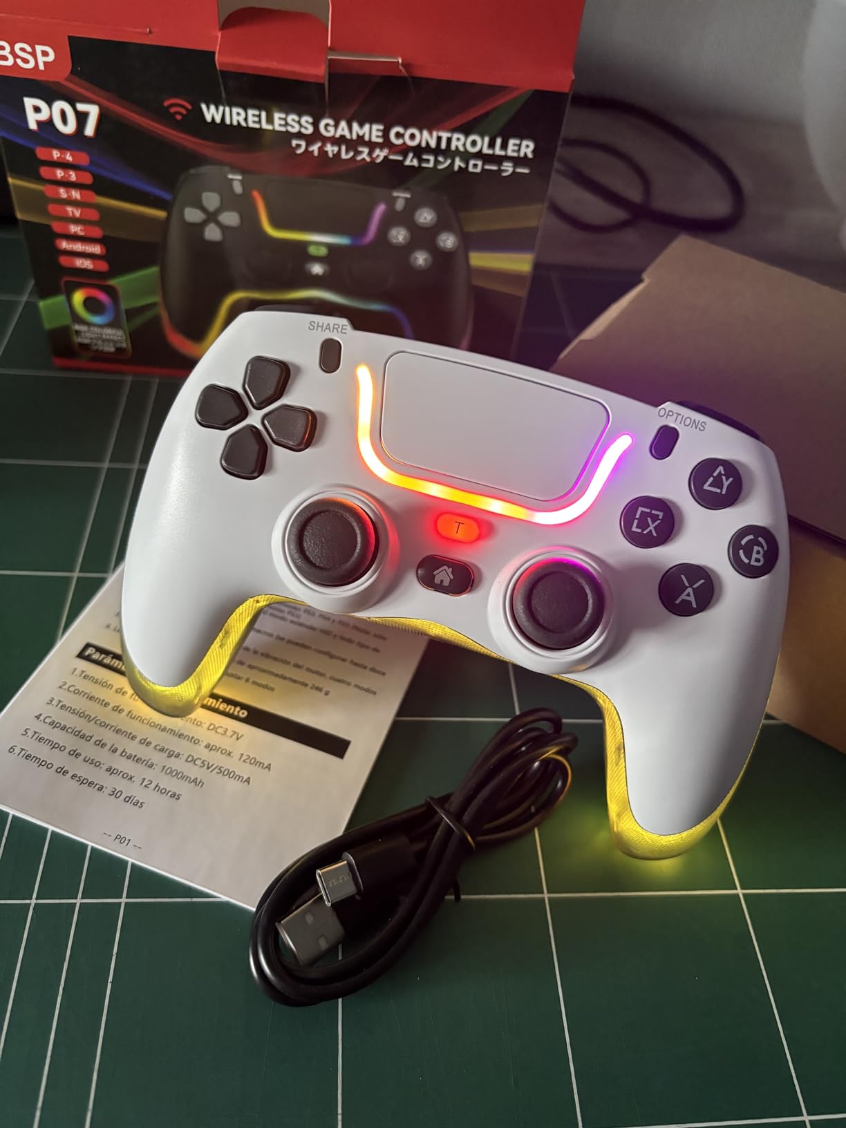 Manette PS4 NEUVE DESTOCKAGE - Livraison partout en France - Blanc