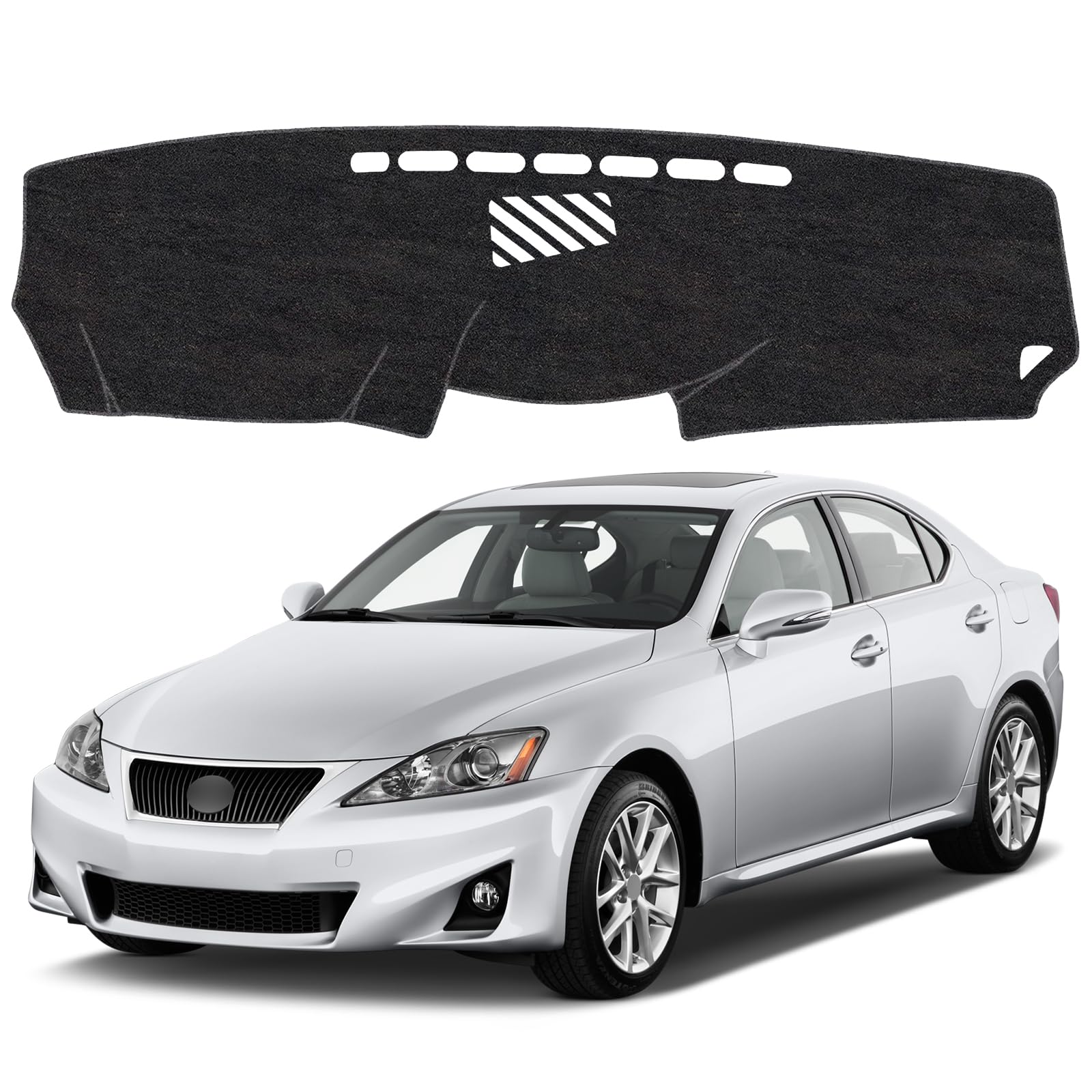 Dash Cover Mat for Lexus IS250 IS350 IS200 IS300 ISF XE20 2006-2013 Non-Slip Dashboard Cover Mat Sunshade UV Rays Protector Interior Accessories
