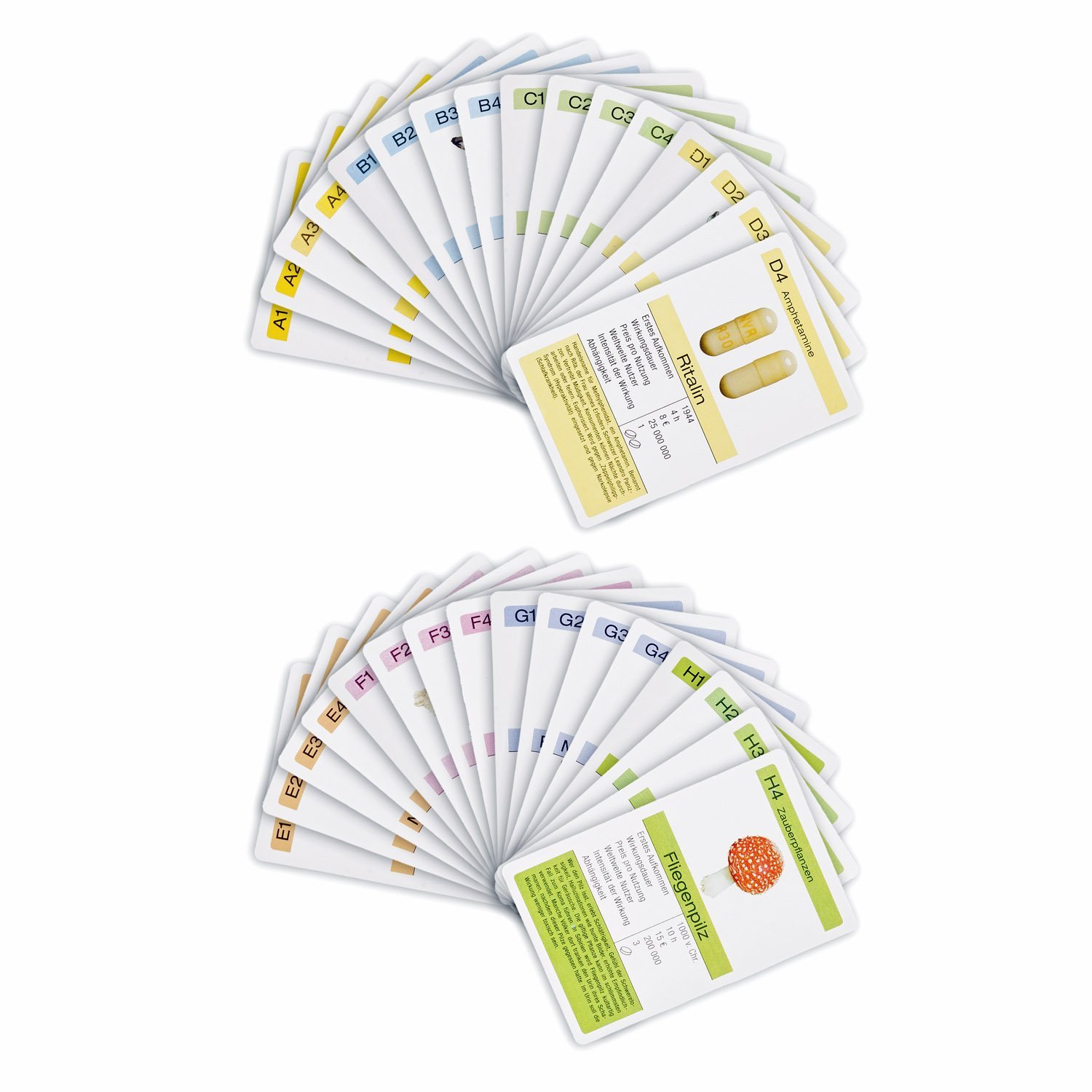 The ultimate drug card game quartet (German version), Drugs Quartet, 5.8 cm x 14 cm x 1.4 cm - Image 3