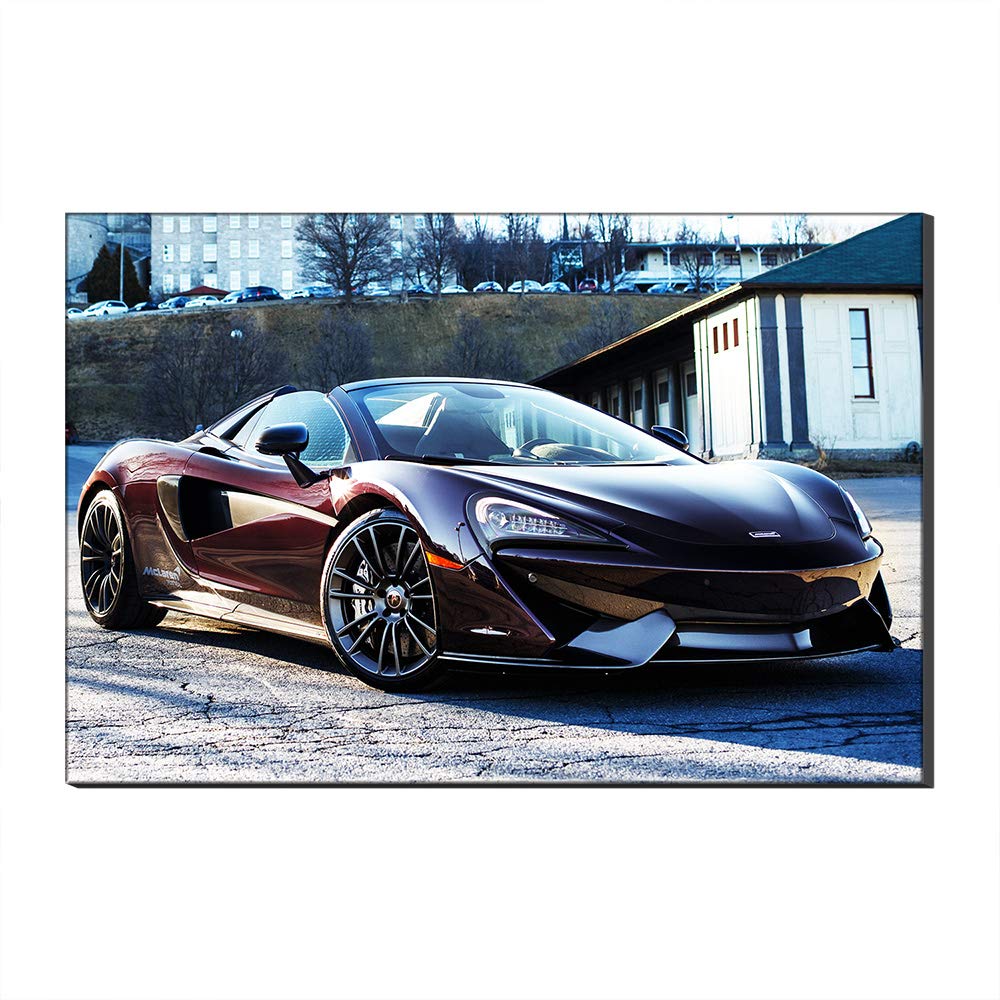 Tableau McLaren voiture de course moderne 40x60 cm encadré pour salon et chambre