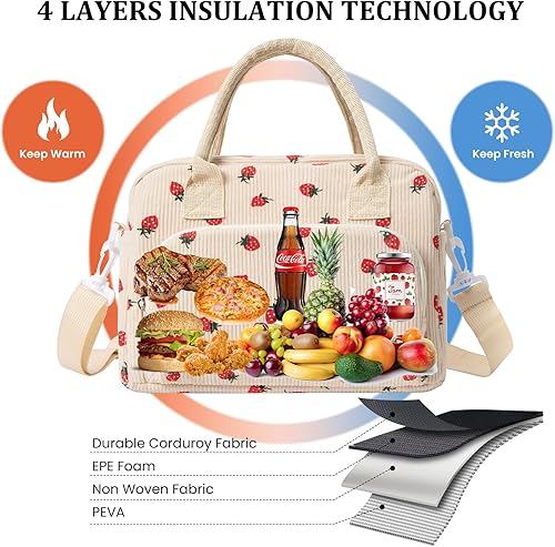 Miniatura 4 de MEXS Lonchera térmica para mujeres y hombres, grande, reutilizable, para adultos, a prueba de fugas, hielera portátil, para el trabajo, para pícnic