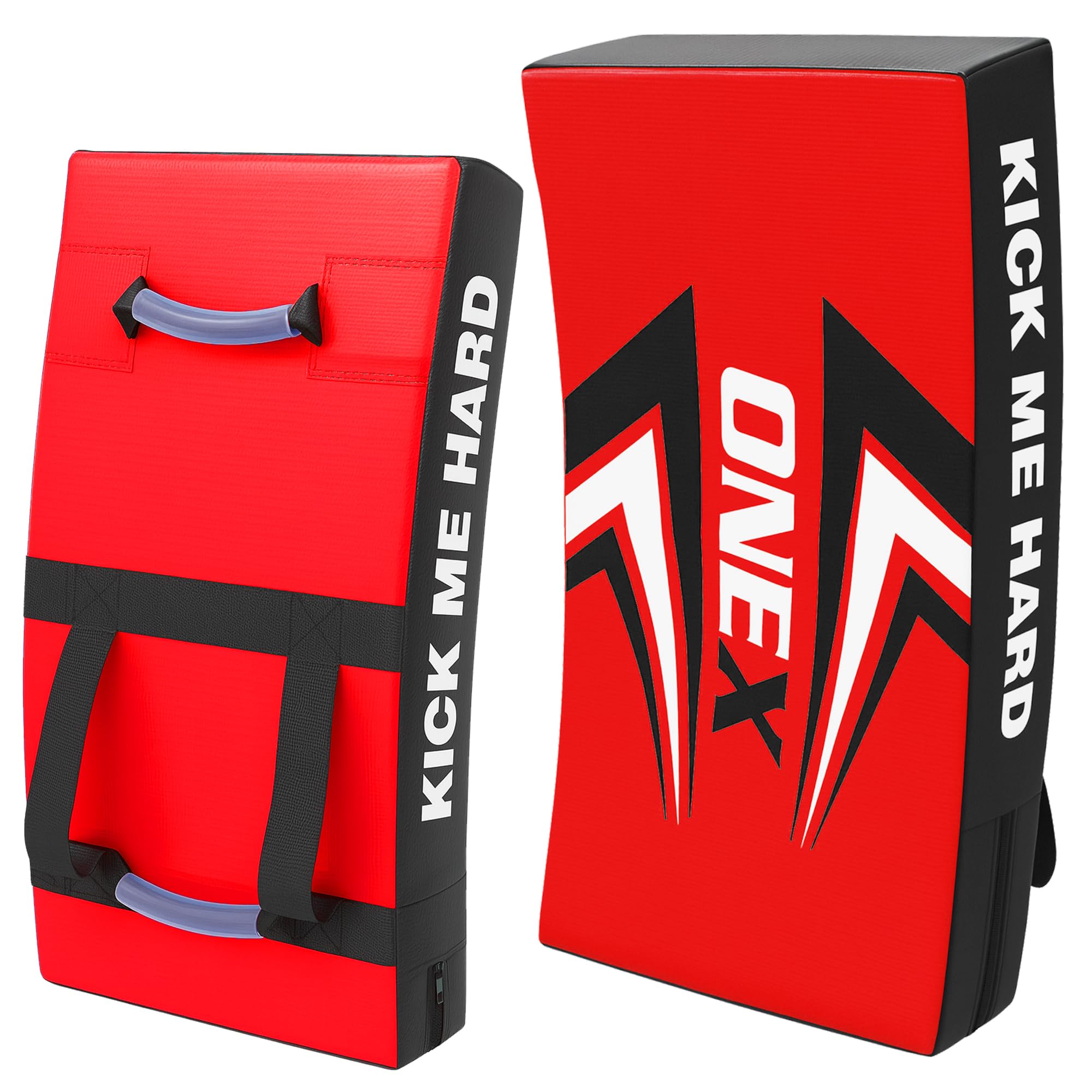ONEX Kick Shield Curved – 68CM Kicking Strike Pad for martial arts Training, kickboxing, Muay Thai & MMA with Dual Handles for Adults & Coaches — image 1