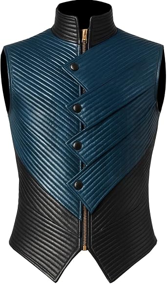 Mens Devil Style Vergil Cosplay Costume Vest