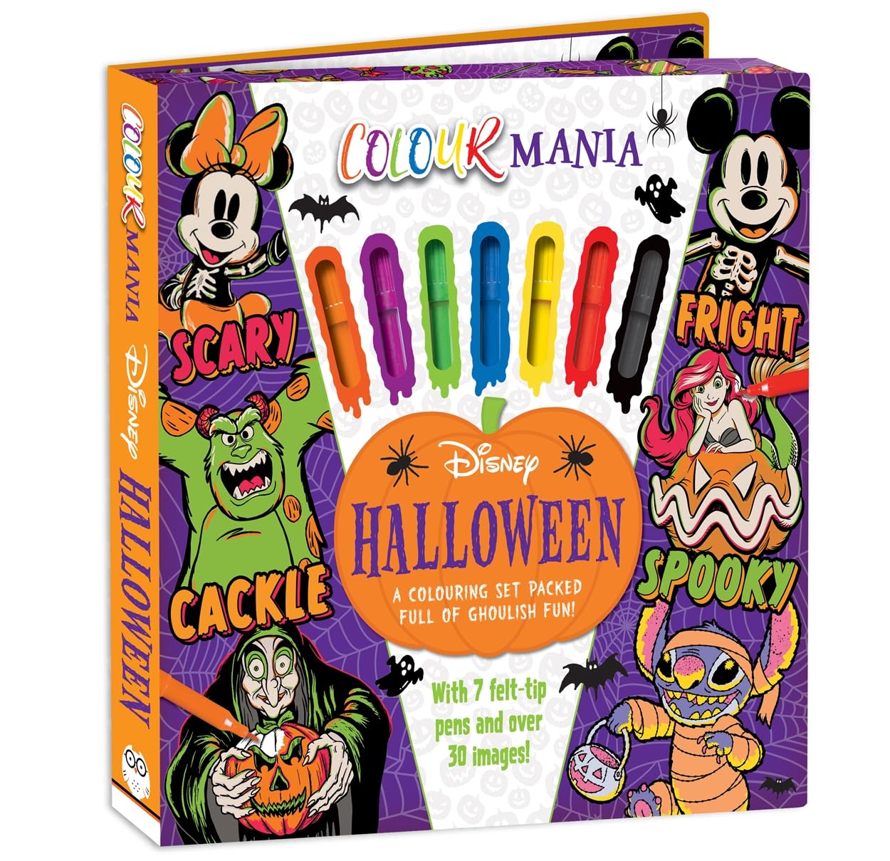 Autumn Publishing Disney Halloween: Colourmania: A Colouring Set Packed Full Of Ghoulish Fun! - Ages 4-6 - Paperback