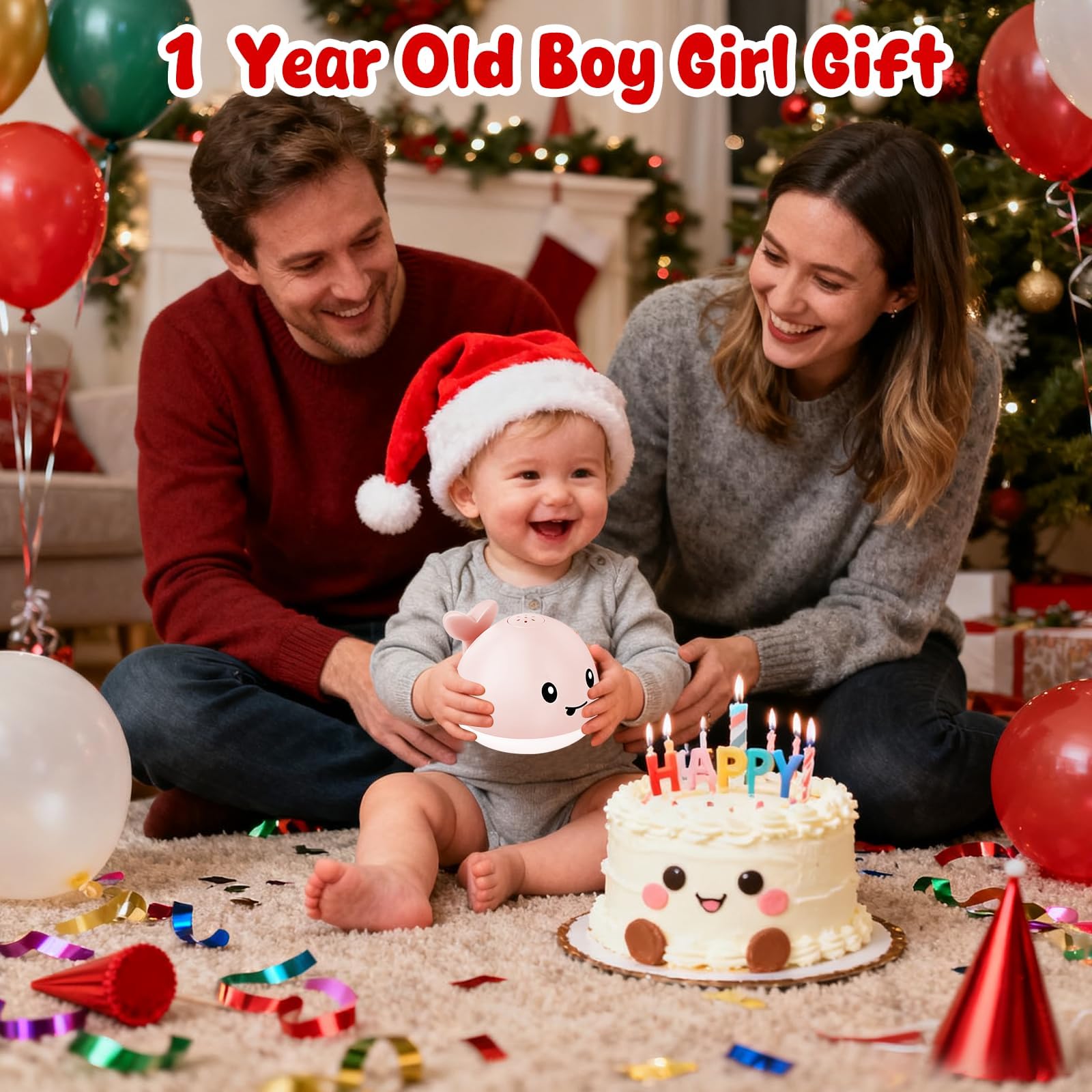 Whale Bath Toy Sprinkler, Baby Easter Basket Stuffers, Light Up Bath Toys for Kids Ages 1-3 Babies 6-12-18 Months, 1 2 3 Year Old Boys Girls Easter Toddler Birthday Gifts, Bathtub Pool Water Table Toy - 5