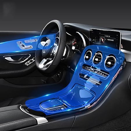 Amazon メルセデスベンツglcw253 260 300 21に適合 車内センターコンソール透明tpu保護フィルム傷防止アクセサリー ステッカー デカール 車 バイク