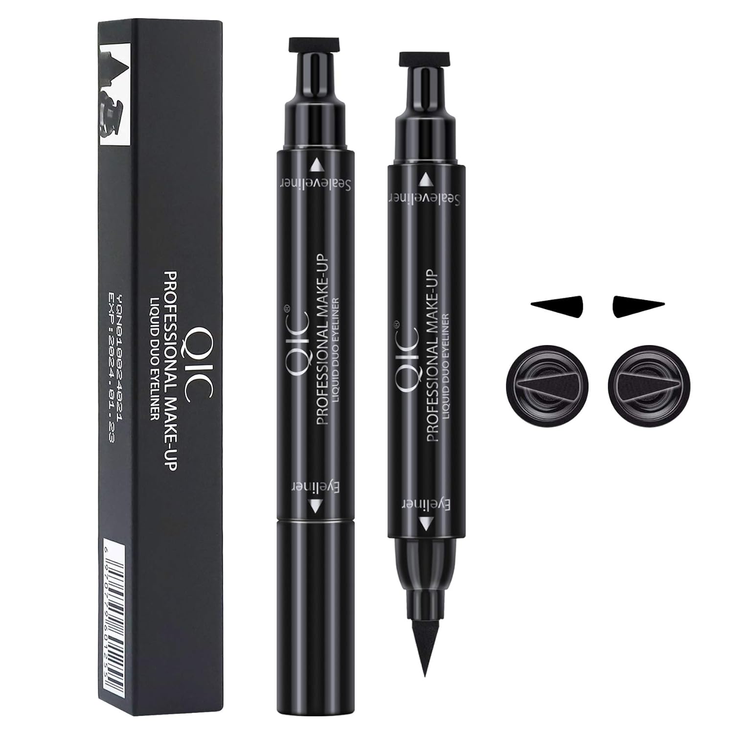 Winged Eyeliner Stamp,Dual Ended Waterproof Liquid Eye