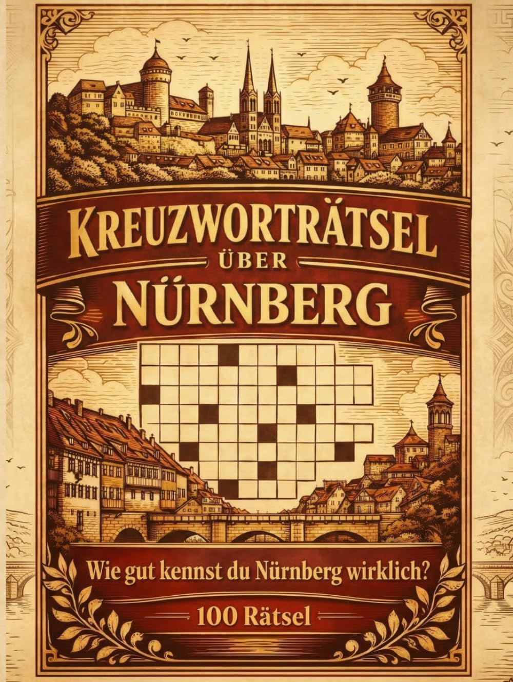 Kreuzworträtsel über Nürnberg: Kreuzworträtsel für Erwachsene (Großformat) über Nürnberg in Mittelfranken – 100 hochwertige Rätsel für Einheimische ... (Kreuzworträtsel - Fränkische Städte)