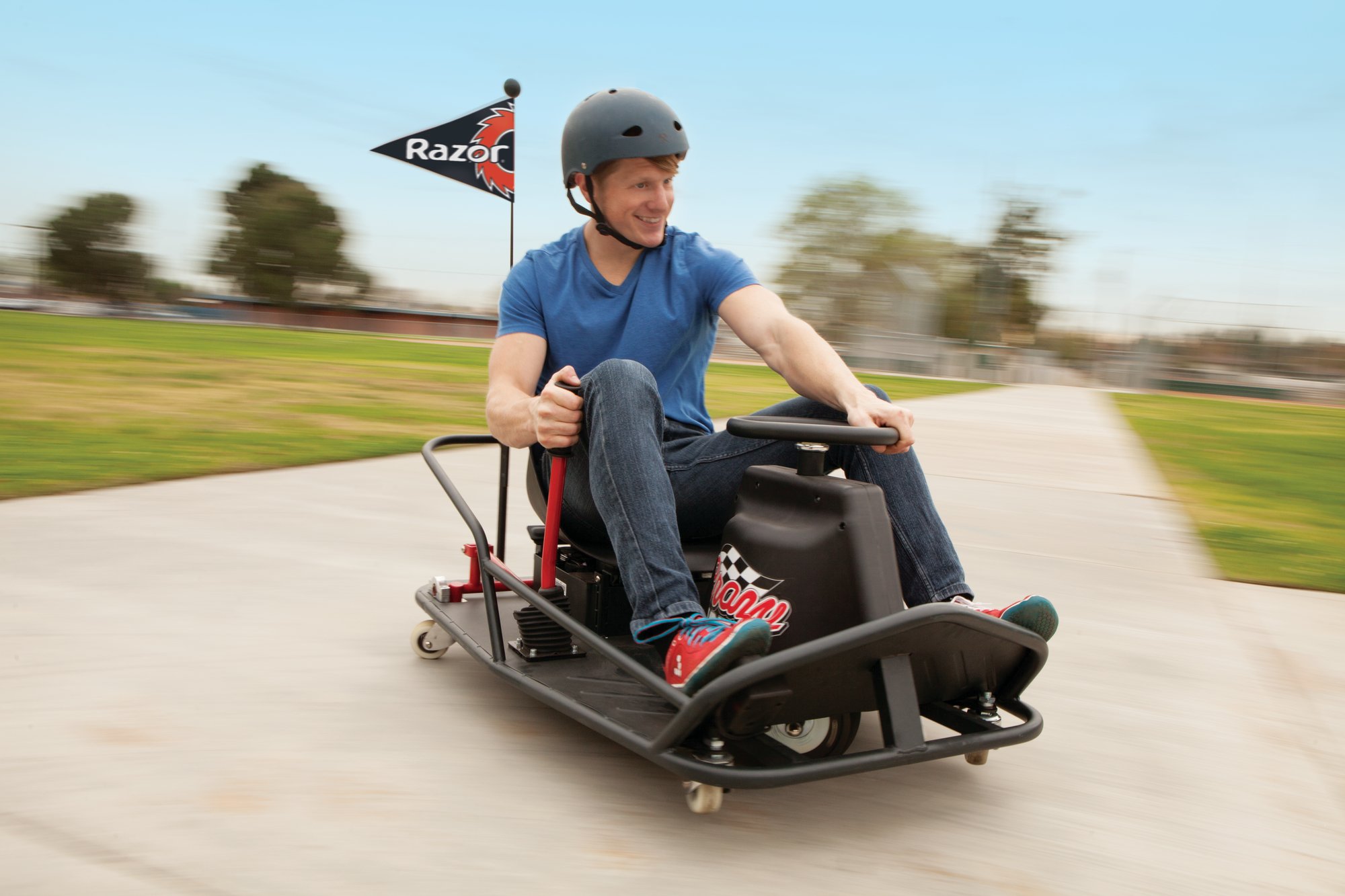 Razor Crazy Cart XL for Adults Ages 16 36V Electric Drifting Go Kart - Variable Speed Up to 14 mph Drift Bar for Controlled Drifts Adult-Size Fun for Adults up to 240 lbs | Iconic Wheeled Rid product thumbnail 7