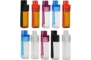 10Pcs Seasoning Bottles with Spoons for On-the-Go Seasoning