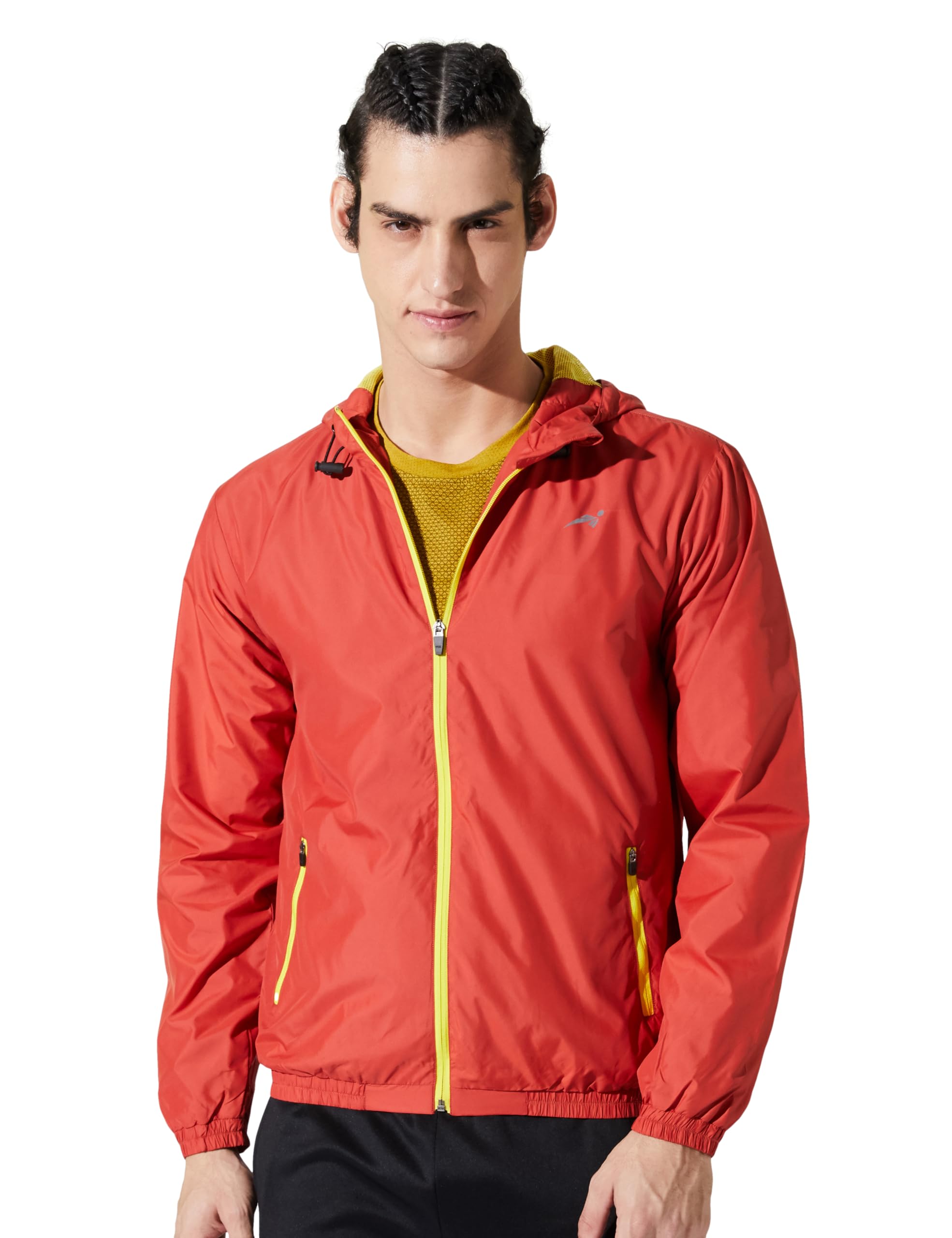 Men Polyester Standard Length Track Jacket