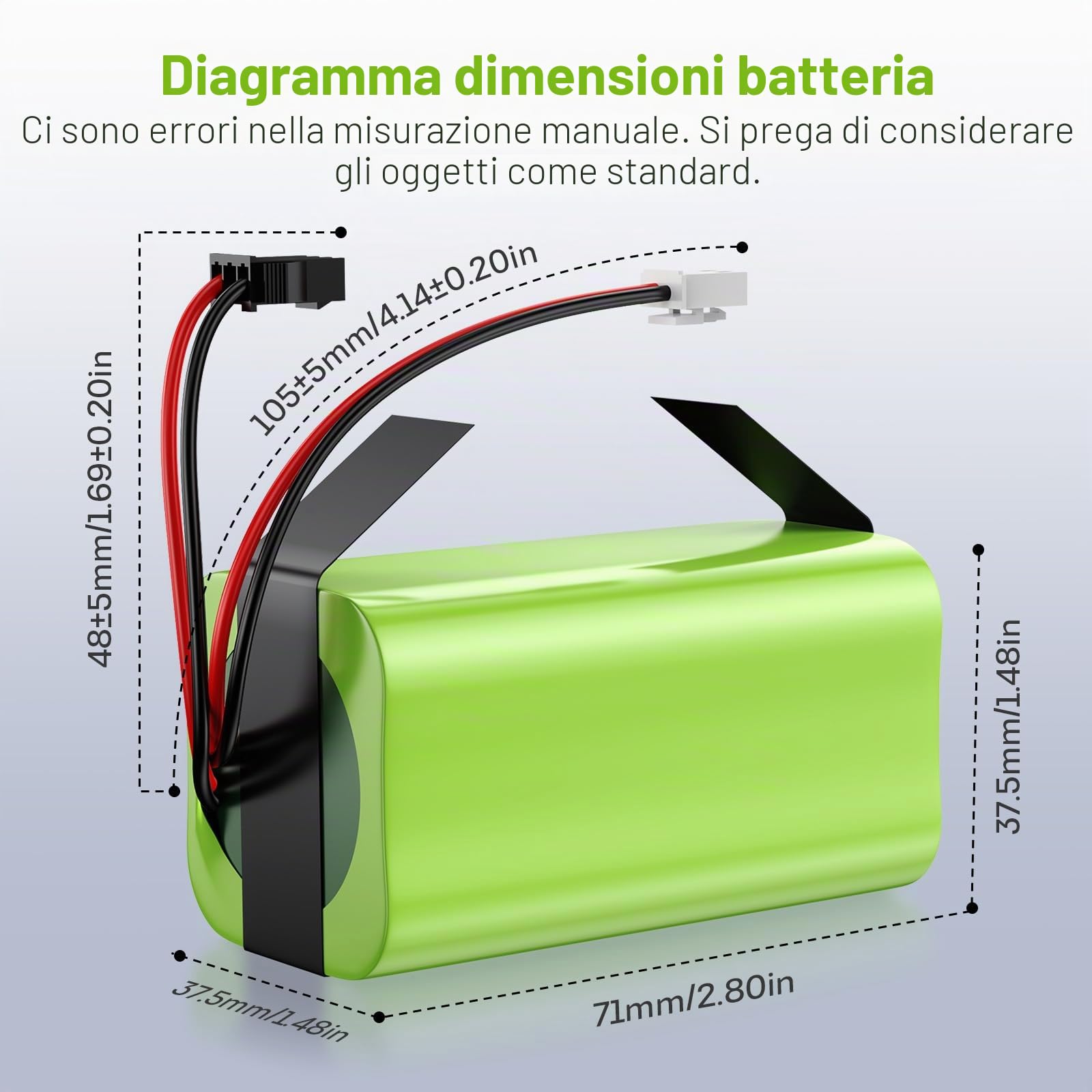 ASUNCELL Batteria di ricambio per Eufy RoboVac G10 G20 G30 G35 G40 Hybrid, RVBAT700/RVBAT850 per Eufy RoboVac 11 11S 11S Max 25C/25C Max 30/30C/30 Max 35C, GoDovi 380, Den. kee 600, Tesvor X500