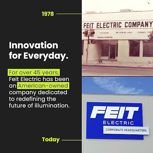 Miniatura 10 de Feit Electric LED String Lights, 20ft Commercial Grade and Shatter Resistant String Lights with 10 Outdoor Sockets, Linkable, 15,000-Hour Lifetime