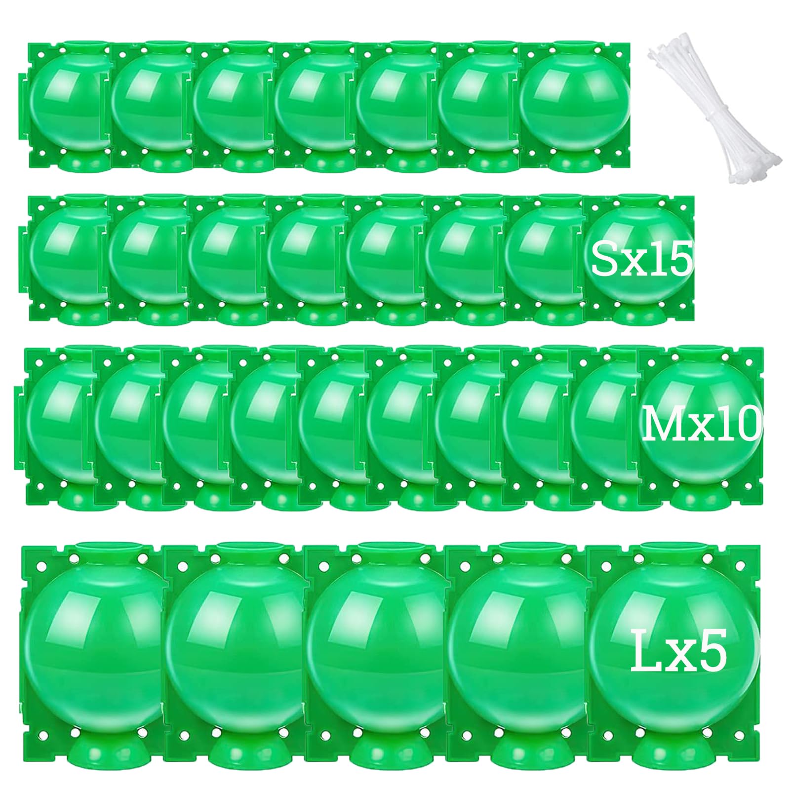 SAMSYOKI 30 Pièces Boîte d'Enracinement de Plante Boîtes à Racines de Plantes réutilisables Boîte de Greffage Boule de Propagation Haute Pression Dispositif De Racine De Plante (Vert)