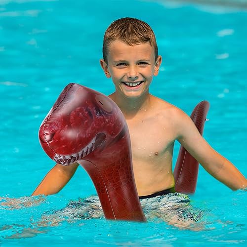 Miniatura 2 de Meooeck Paquete de 2 fideos inflables de natación de animales, flamenco, unicornio, agua, flotantes, fideos inflables para piscina, flamenco,