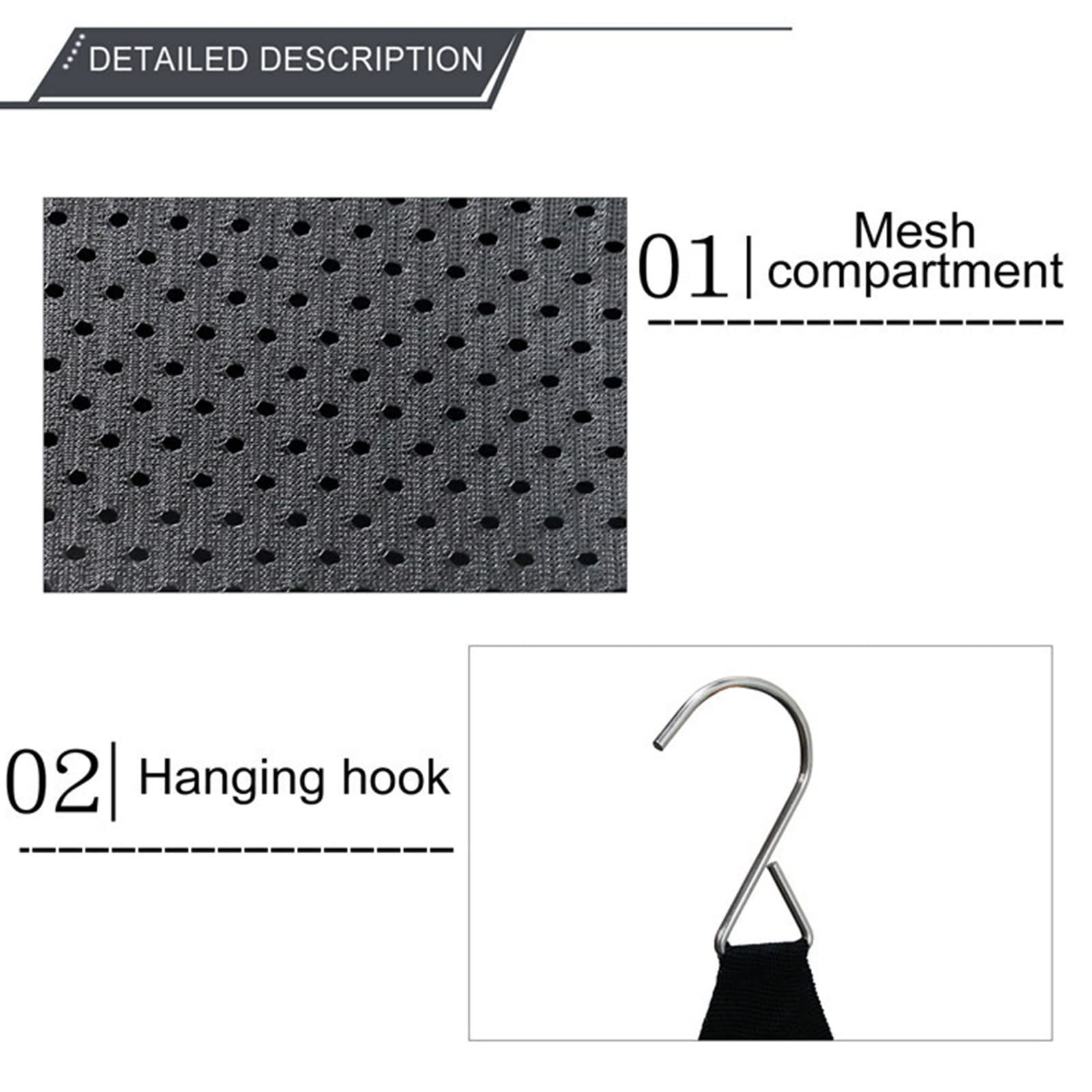 Aufbewahrungstasche für Kleidung, 3 Schichten mit Haken, faltbar, tragbar, Organizer für Outdoor-Reisen, Camping, Unterwäsche, Socken, Reise-Aufbewahrungstaschen für Kleidung