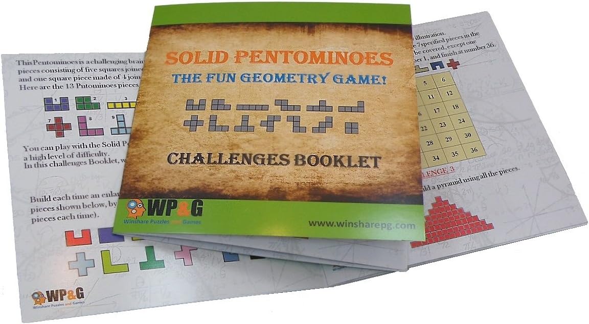 Solid Pentominoes - Wooden Brain Teaser Puzzle