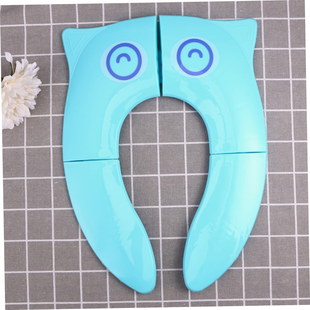 Yardwe 3 Piezas Asiento de Inodoro para Funda Resistente Funda para Asiento de Baño Portátil Diseño Azul con Búho de para