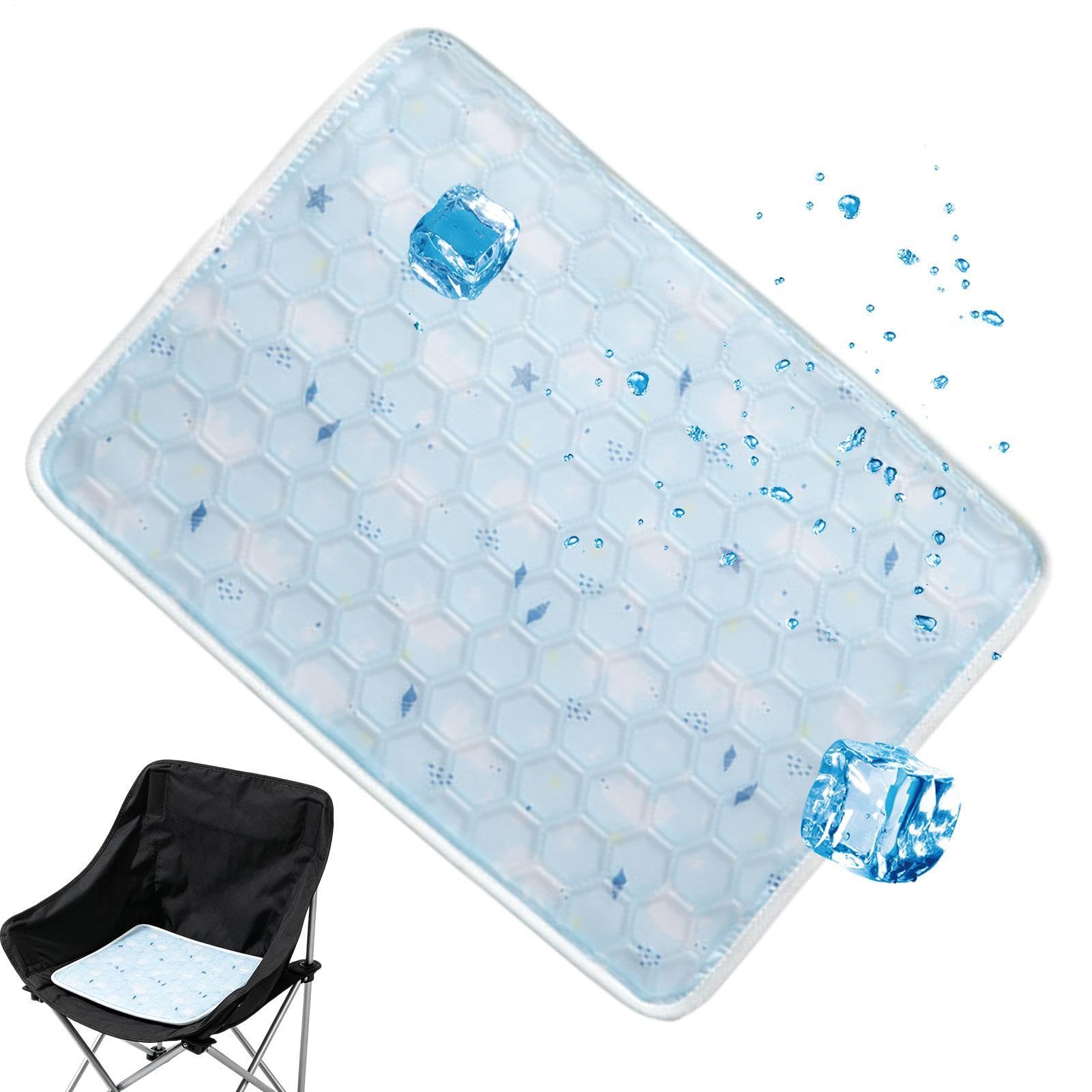 Cojín De Gel Silla Oficina Almohadilla Refrescante Asiento Silla 40x30 cm | Cojín Portátil Para Unisex Oficinistas Conductores Viajeros Gamers Streamers Silla De Ruedas Hogar Y Viajes