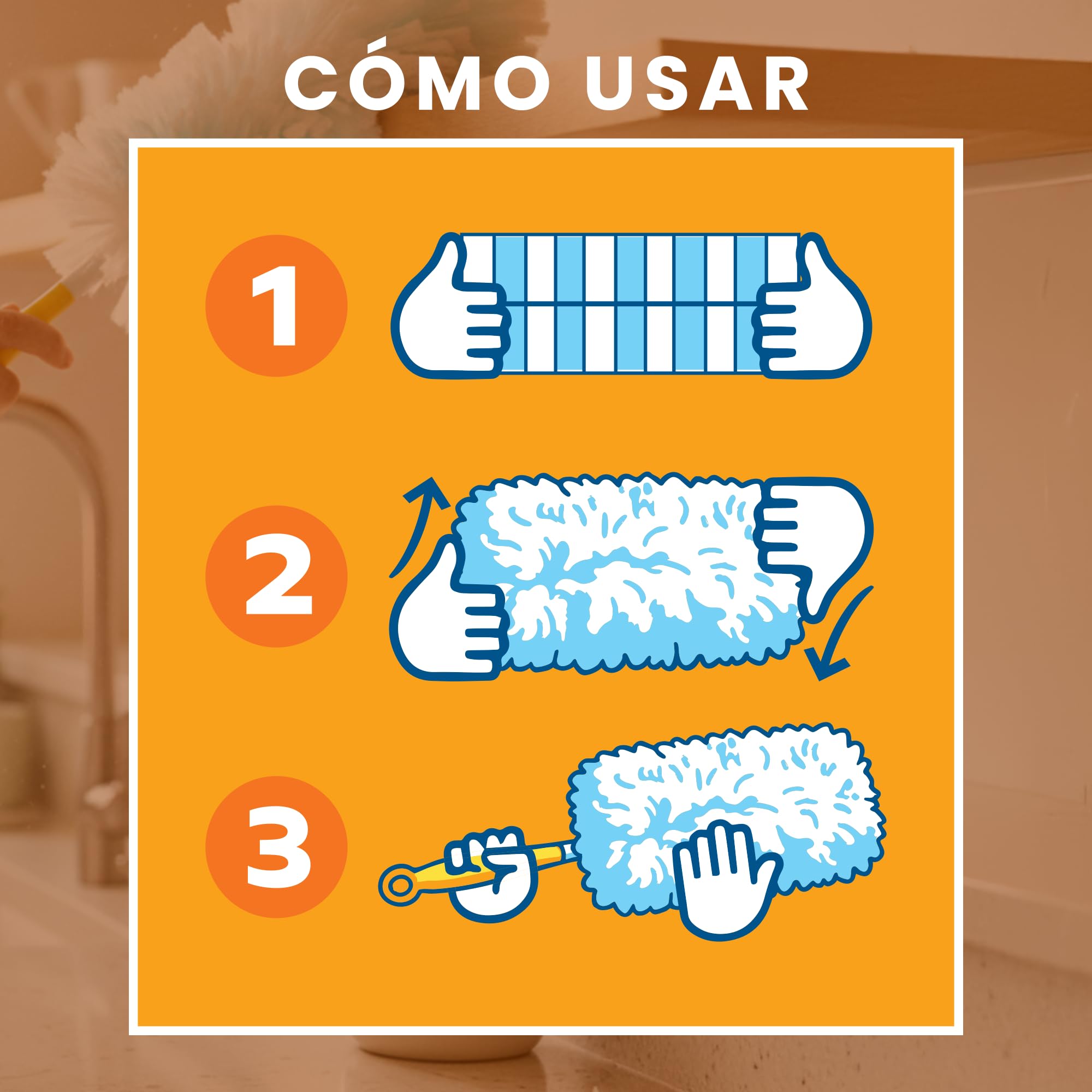 Paquete de 30 paños de Repuesto XXL con Plumero Swiffer Duster | Juego de Plumero con Mango para Limpieza en seco | Recarga de limpiaparabrisas para el hogar y el Coche