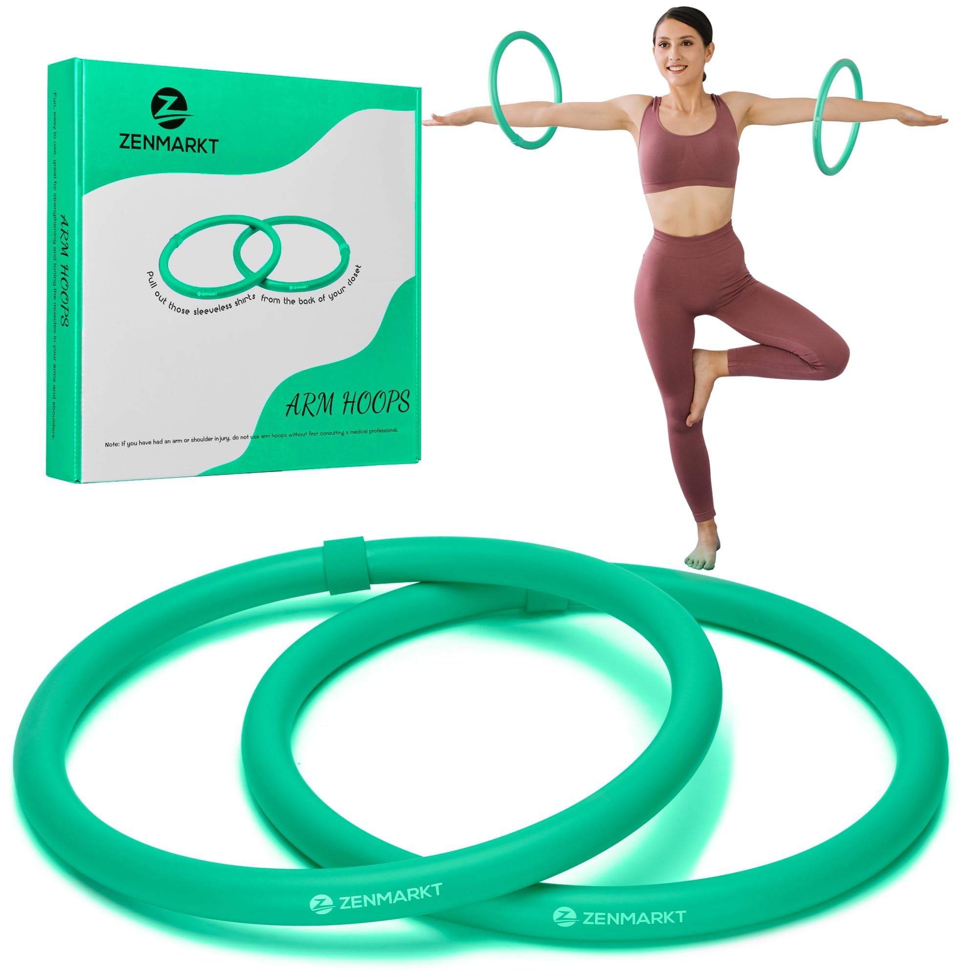 Arm Hoop - Mini Hula Hoop for Adults - Strengthen Arms and Shoulders - Weighted Hula Hoop for Fun Upper Body Exercise - Lightweight and Portable Fitness Equipment for Effective Workouts